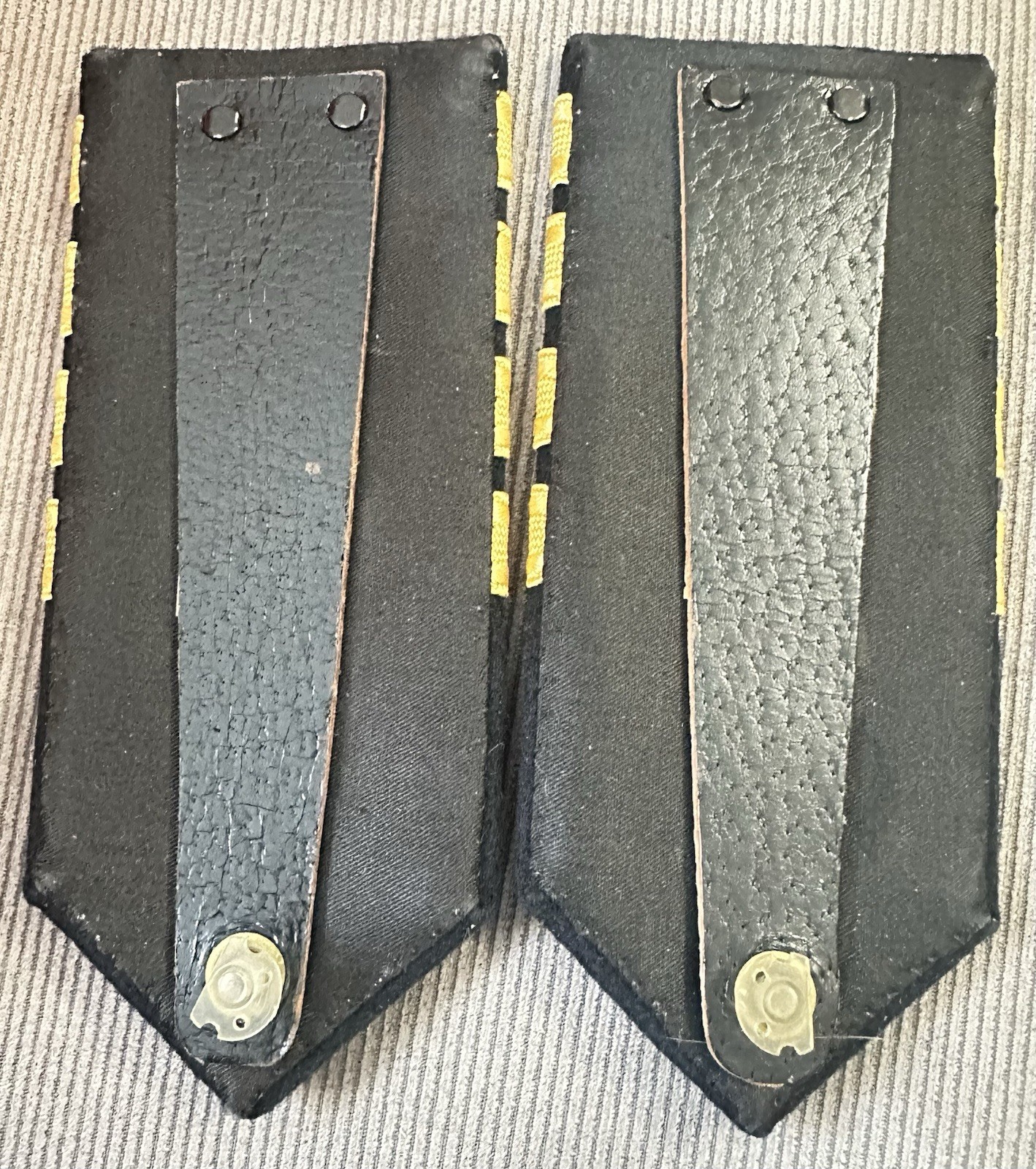 WWII Naval Uniform 4 Bar Pair Shoulder Epaulette Boards PROPELLER S. Appel & Co.