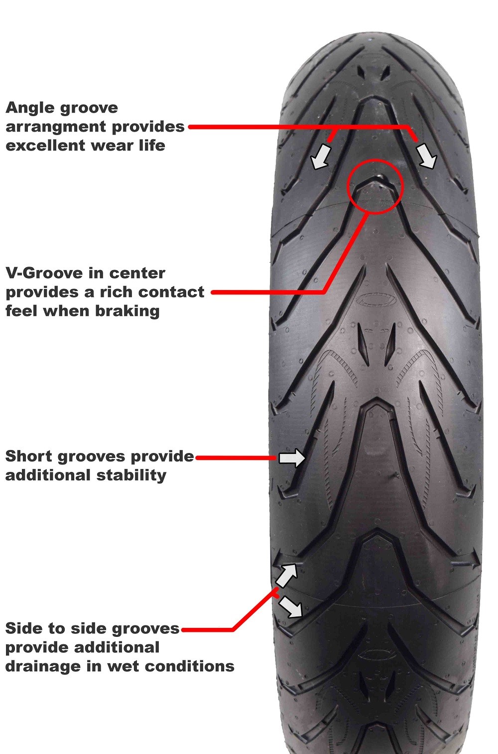 Pirelli 120/70ZR17 Angel ST Front Motorcycle Tire 120/70-17 Single