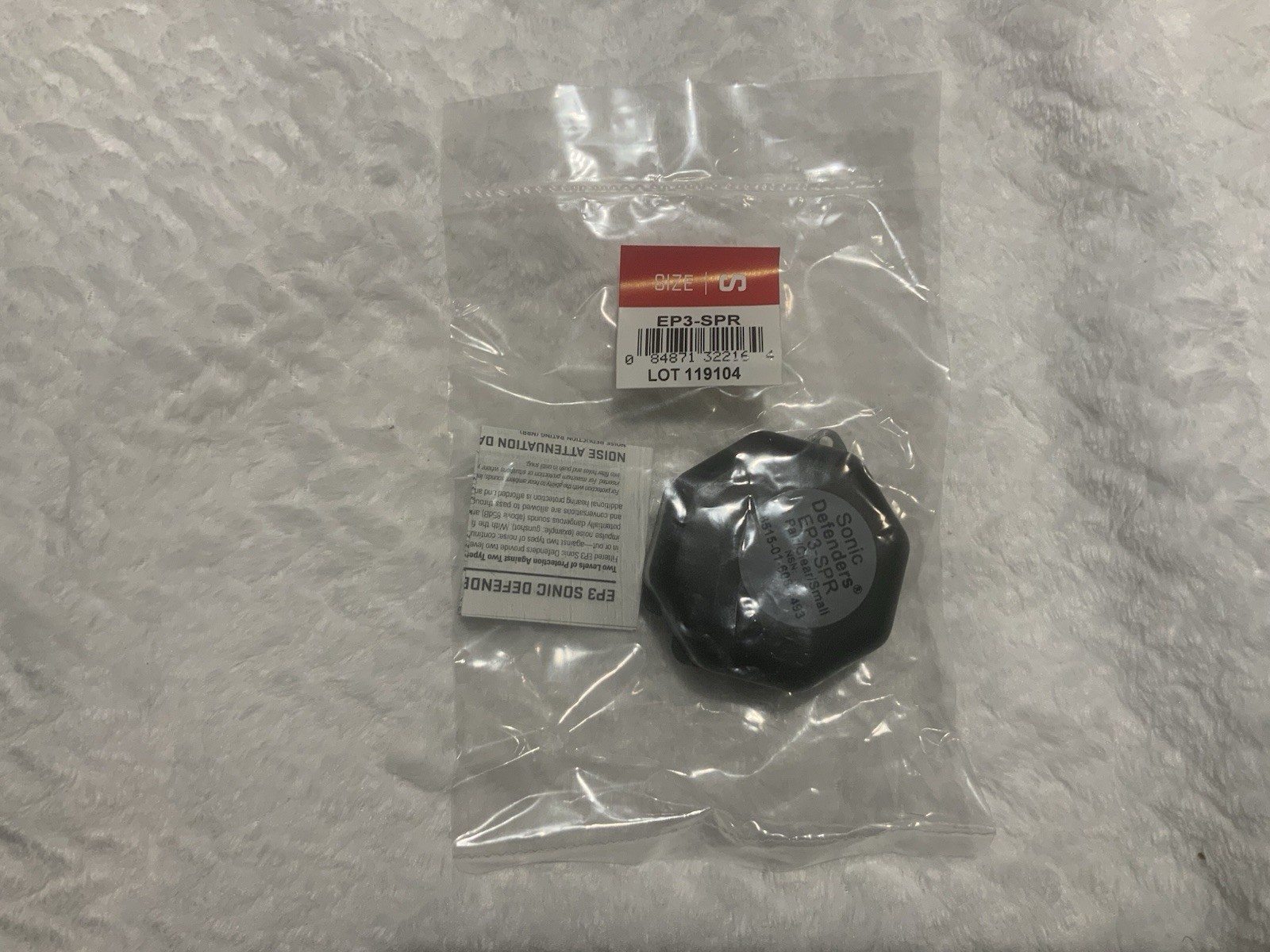 SureFire EP3 Sonic Defender Hearing Protection Small Clear Qty 2