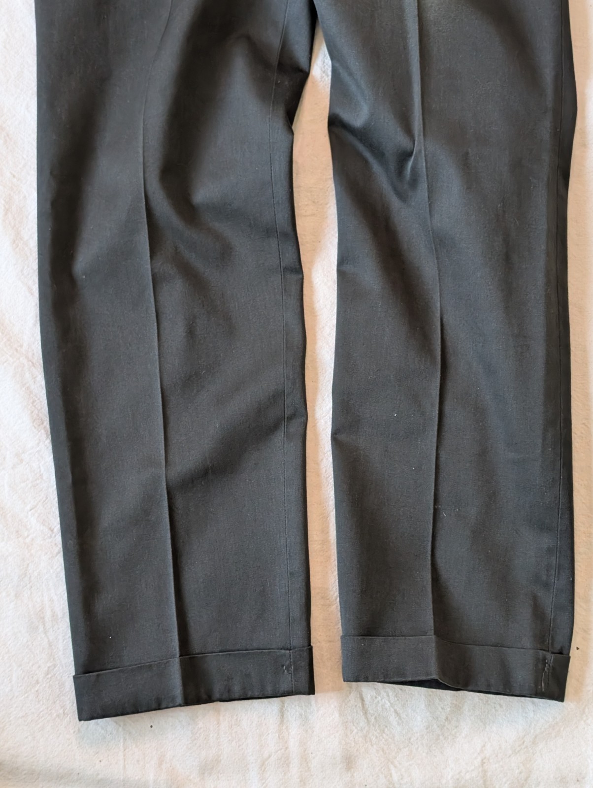 Vintage Big Mac Penn-Prest Green Twill Work Trousers 60s 70s 32x30 Penney's