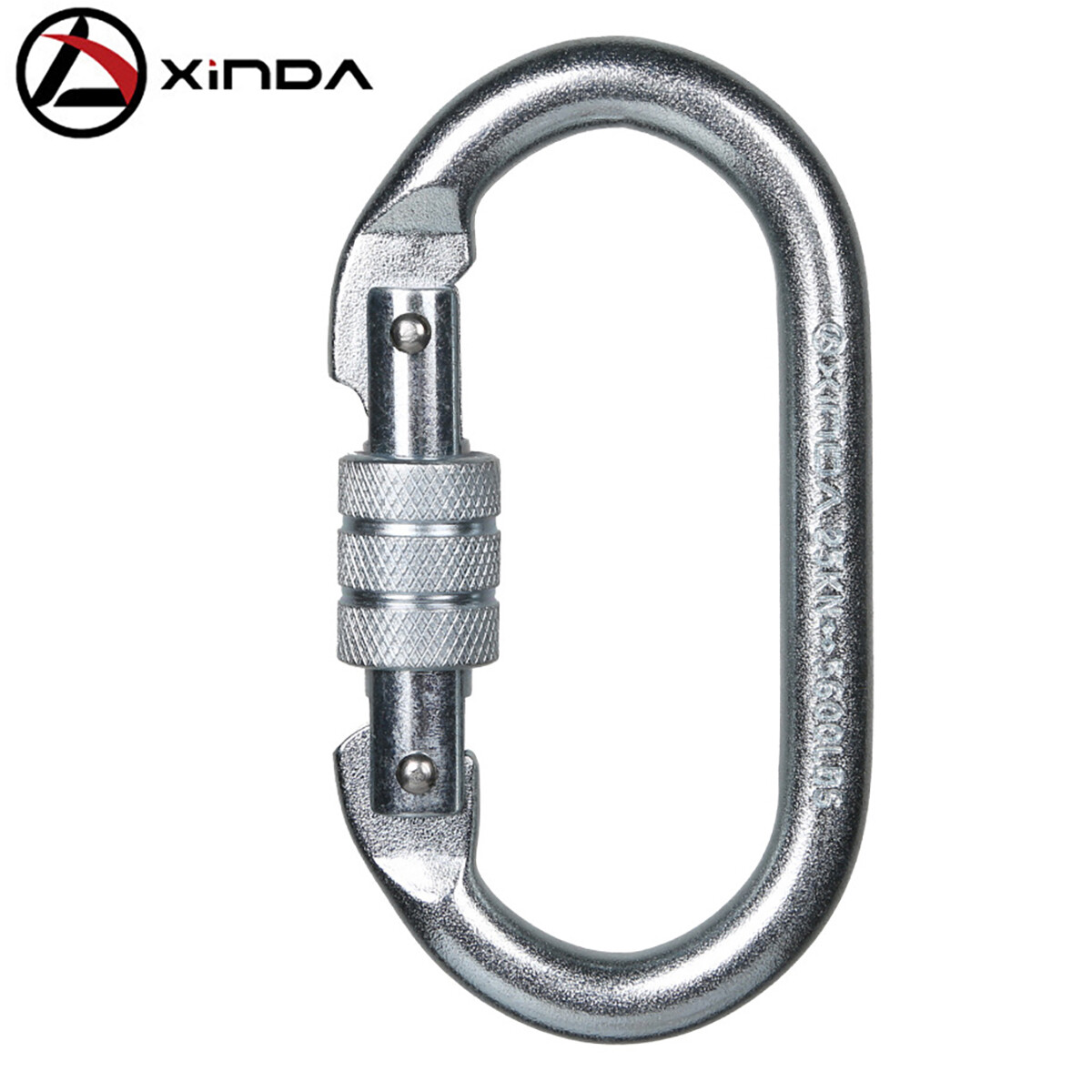 5 Pack Stainless Steel Screw Locking Carabiner Clip 25KN Heavy Duty Springs Hook