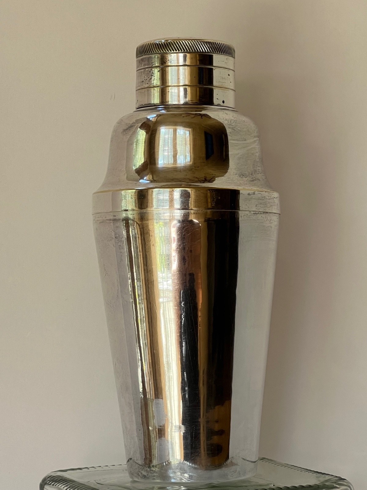 CHAS J HAUCK & SONS SILVER COCKTAIL COMBINATION SHAKER Martini BARWARE 1884