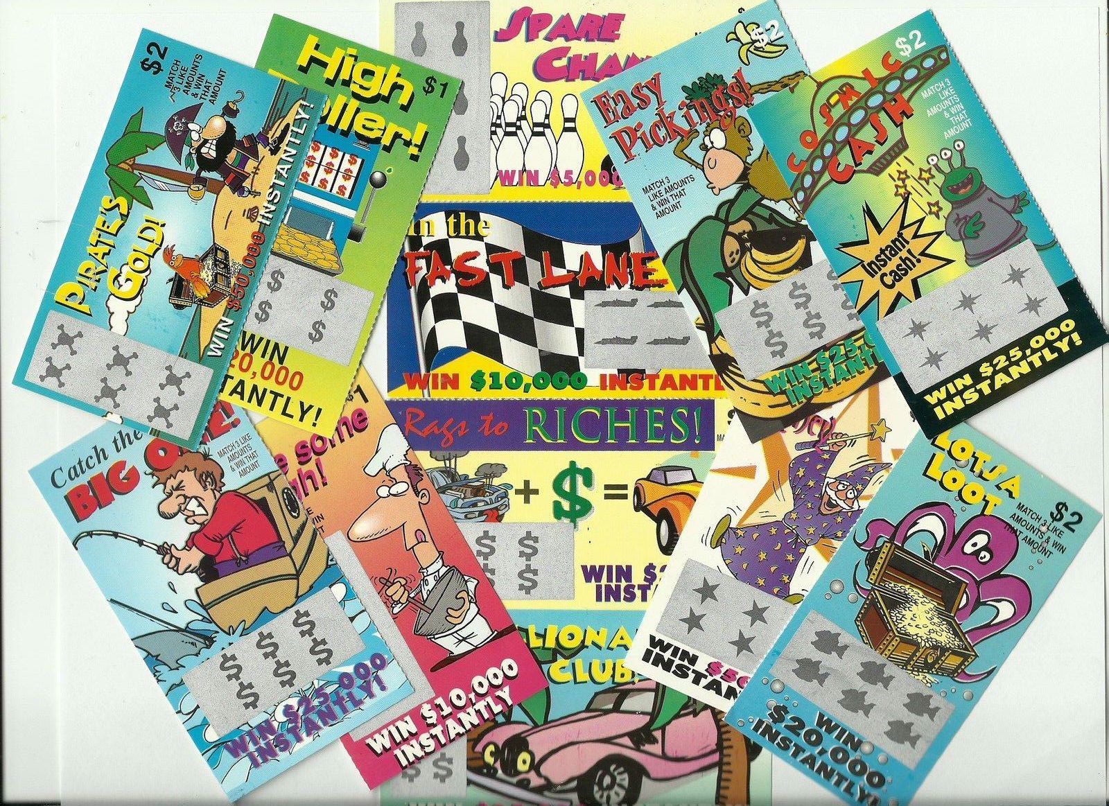 12 FaKe GaG JoKe PrAnK LoTTo LoTTeRy TiCkEtS Special Price $5.59  *FREE Shipping