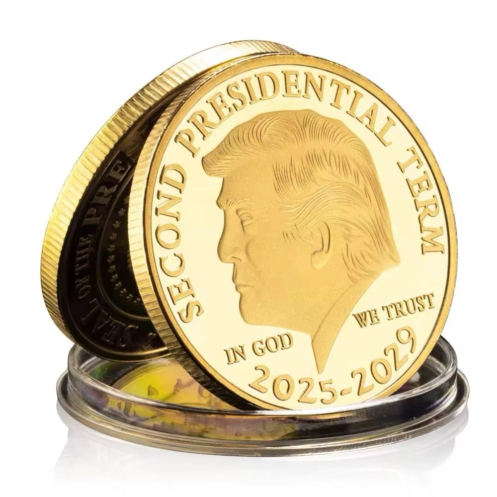 🦅 2025 - 2029 🇺🇸 Donald Trump Challenge Commemorative Coin 🪙 45/47 2nd Term!