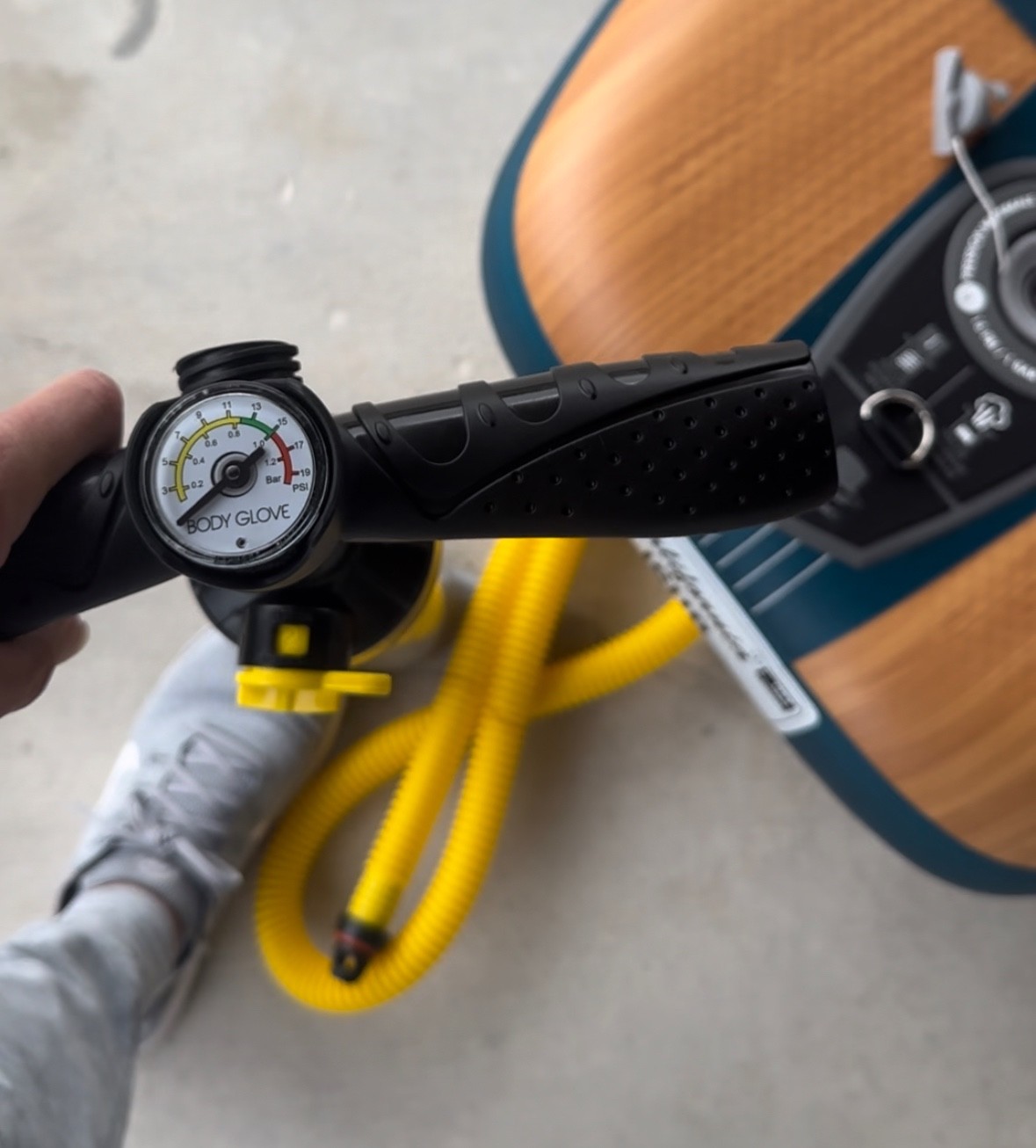 BODY GLOVE Dual Action Manual Hand Pump For Inflatable SUP Paddle Boards Kayaks