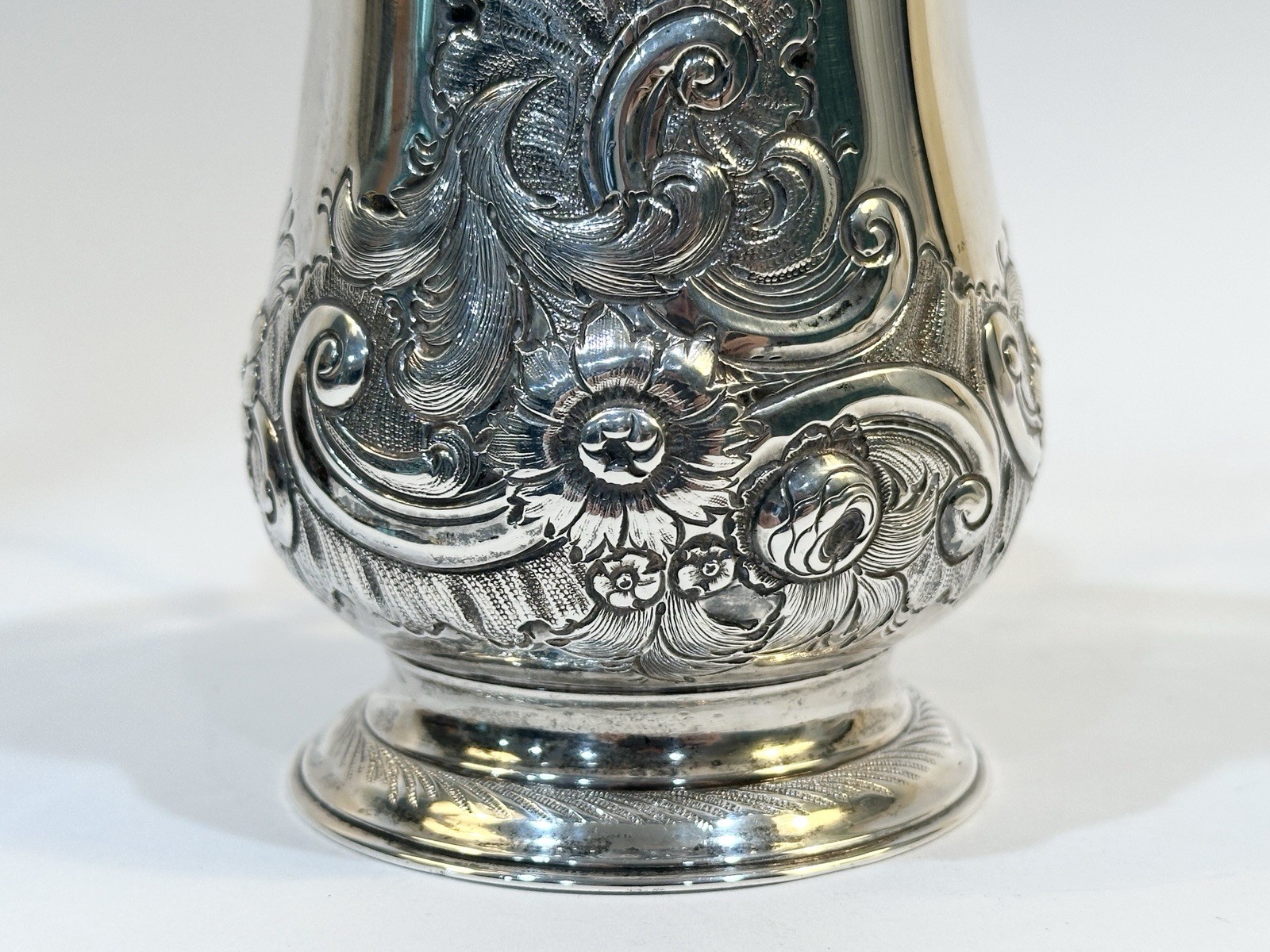 Antique 19th C Georgian Sterling Silver Mug London 1824 Edward Ferrell