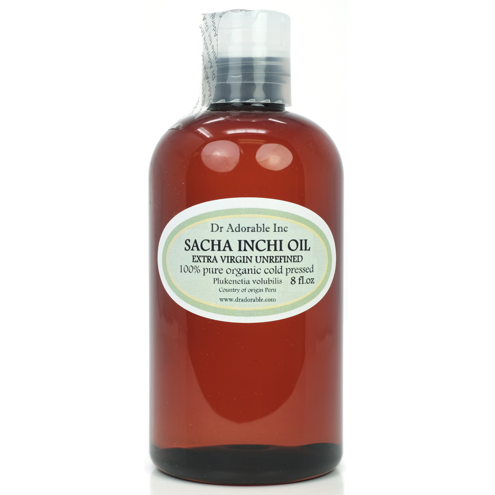 UNREFINED SACHA INCHI OIL EXTRA VIRGIN BY DR.ADORABLE ORGANIC 100% PURE NATURAL