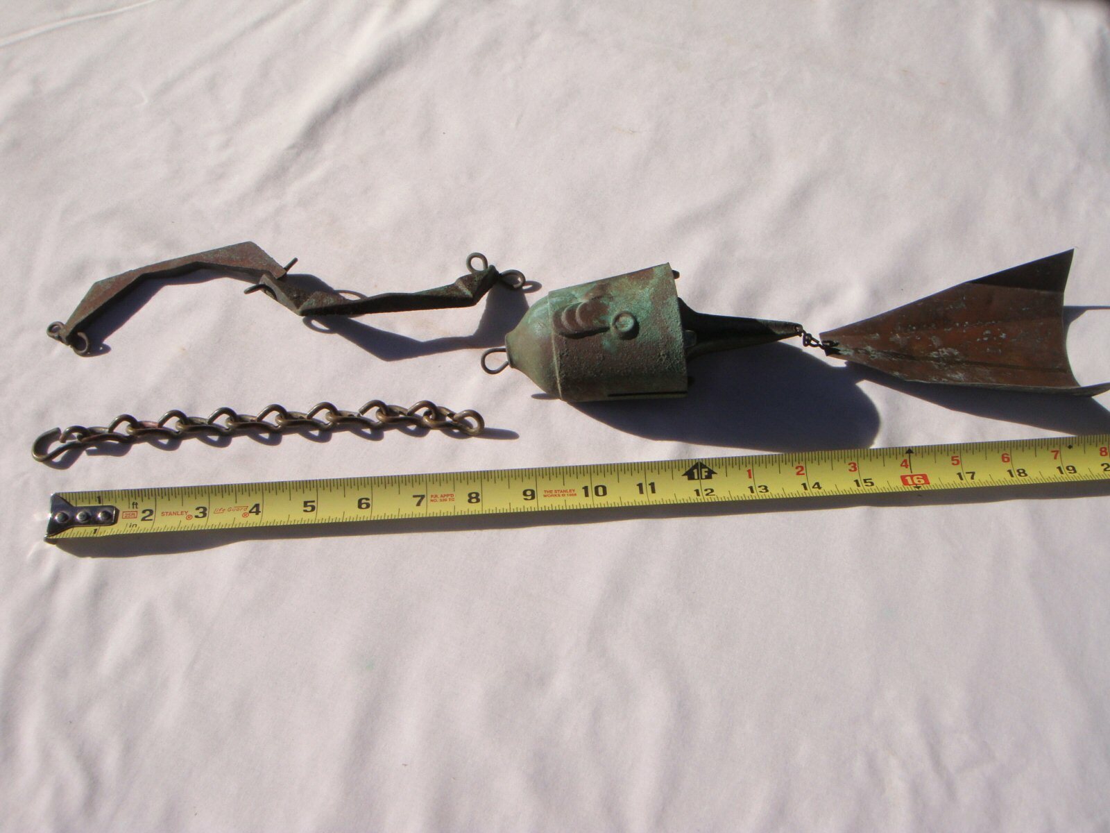 Soleri 9" Patina Replacement Hanging Chain for Mid-Size Bronze Wind Bell / Chime