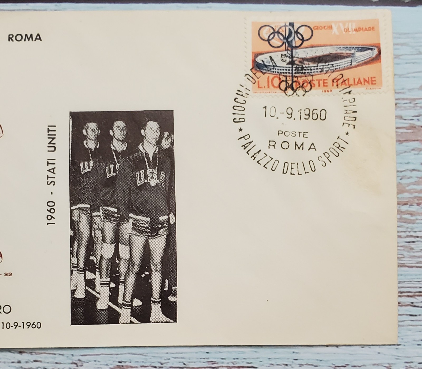 Olympics Rome 1960 Cover Gold Medal Basketball USA