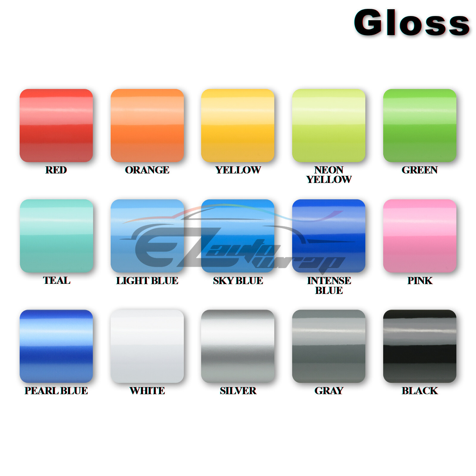 Gloss Glossy Vinyl Car Laptop Auto Wrap Sticker Decal Bubble Free Air Release