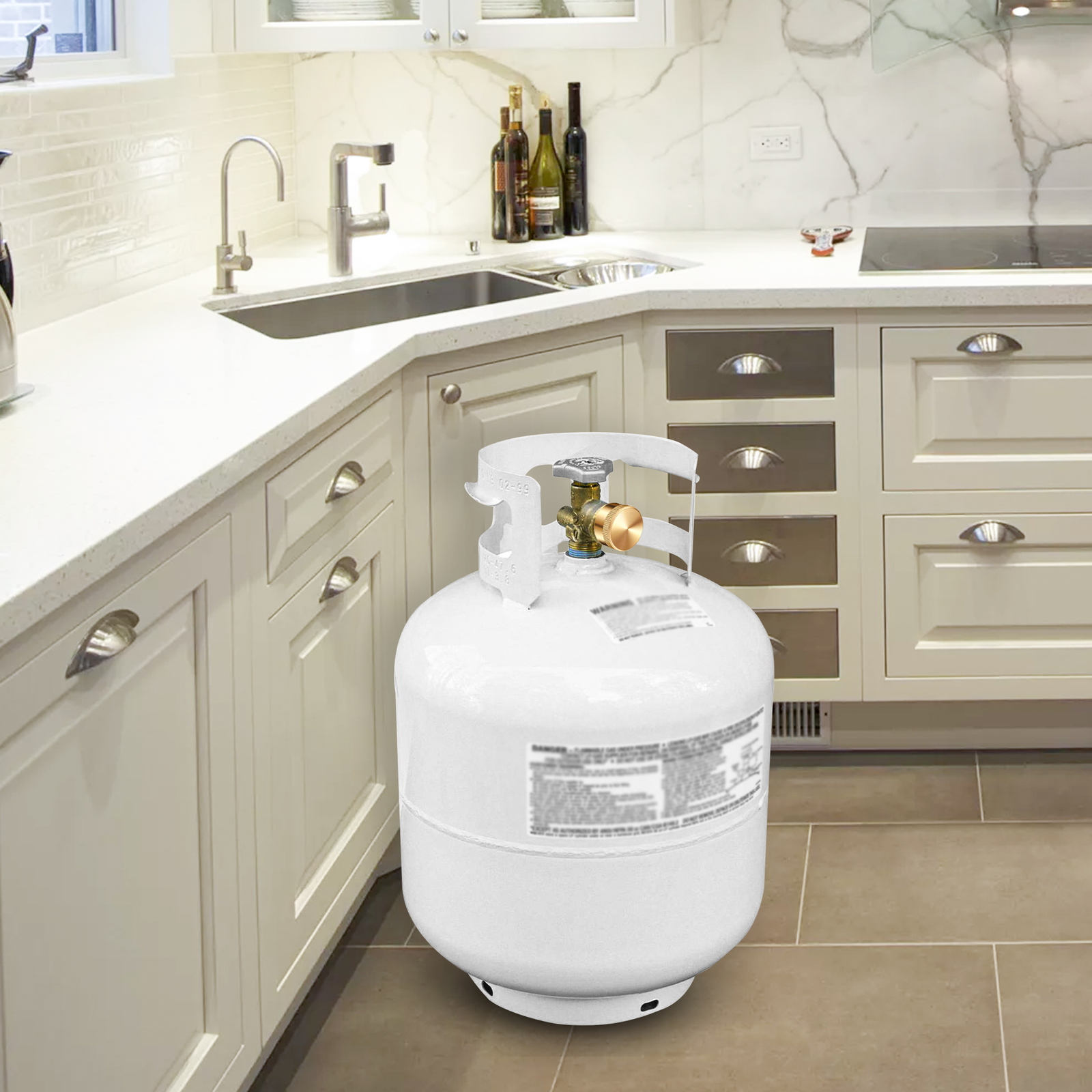 6pcs Solid Brass Cap for Refill 1 LB Propane Bottle Gas Tank Cylinder Sealed