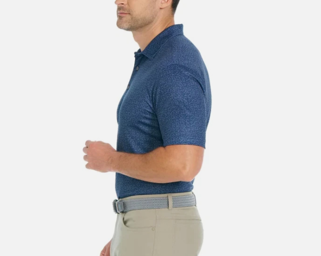 Greg Norman ML75 Men's Short Sleeve Polo Shirt Navy Size L