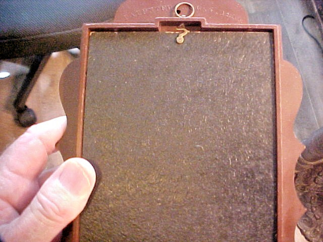 1855 Dated Cameo Themed Gutta Percha Thermoplastic Cabinet Card Wall Frame RARE!