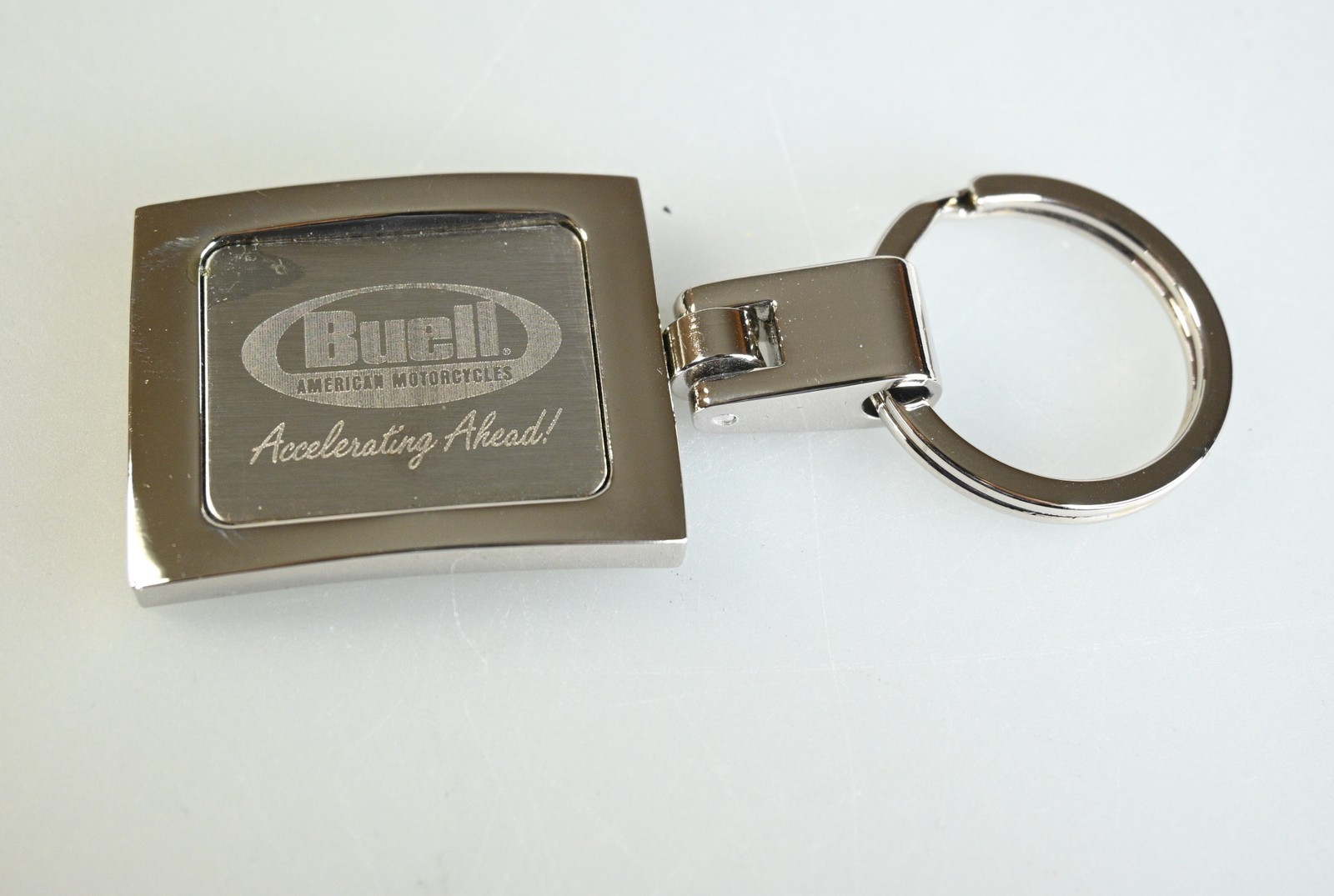 Vintage Buell Motorcycles Metal Stainless Steel Keychain New