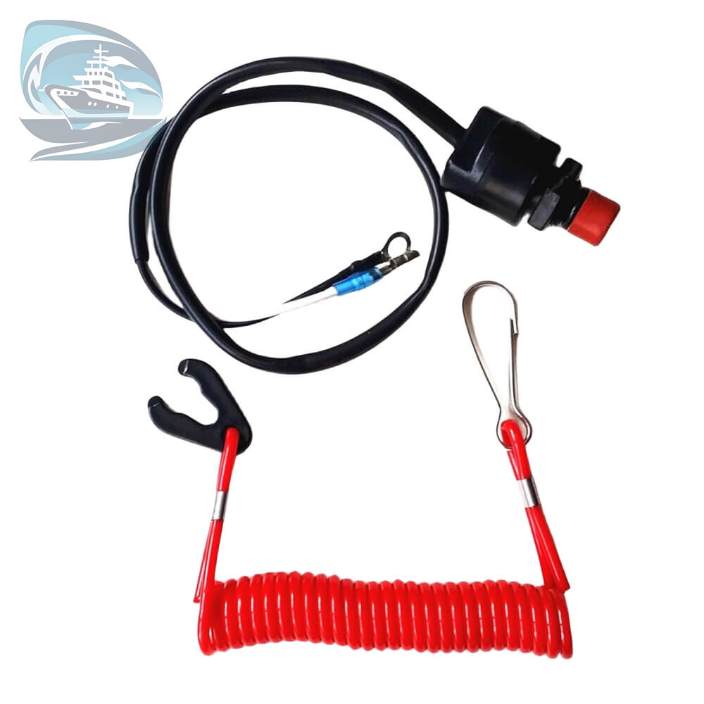 6E9-82575-09 Kill Stop Switch Safety Lanyard for Yamaha Outboard Motor 15-40HP