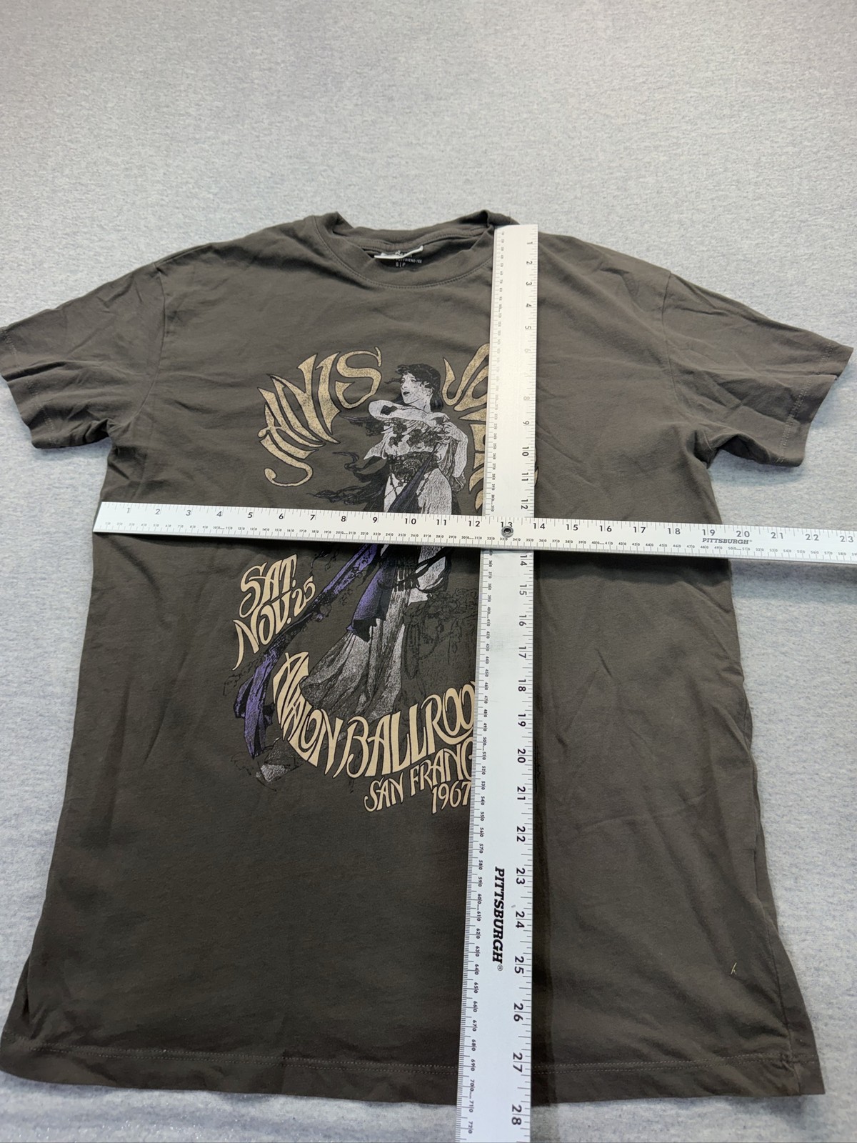 Janis Joplin Avalon Ballroom SF 1967 Graphic Tee Adult