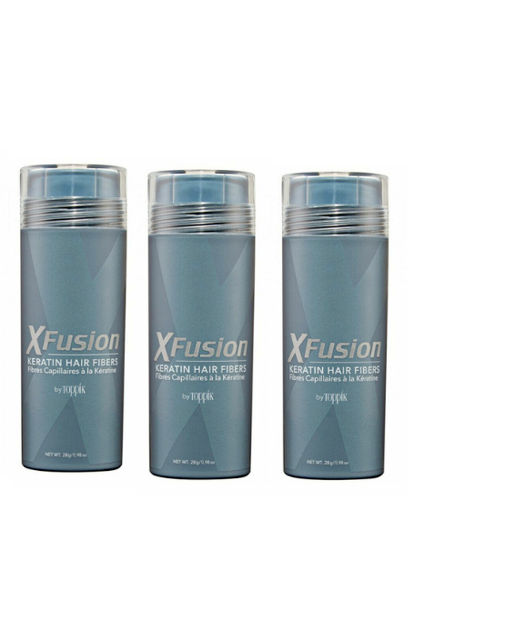 XFusion Keratin Black Dark Brown Medium Brown Hair Fiber Fiber 28g Fast Shippi