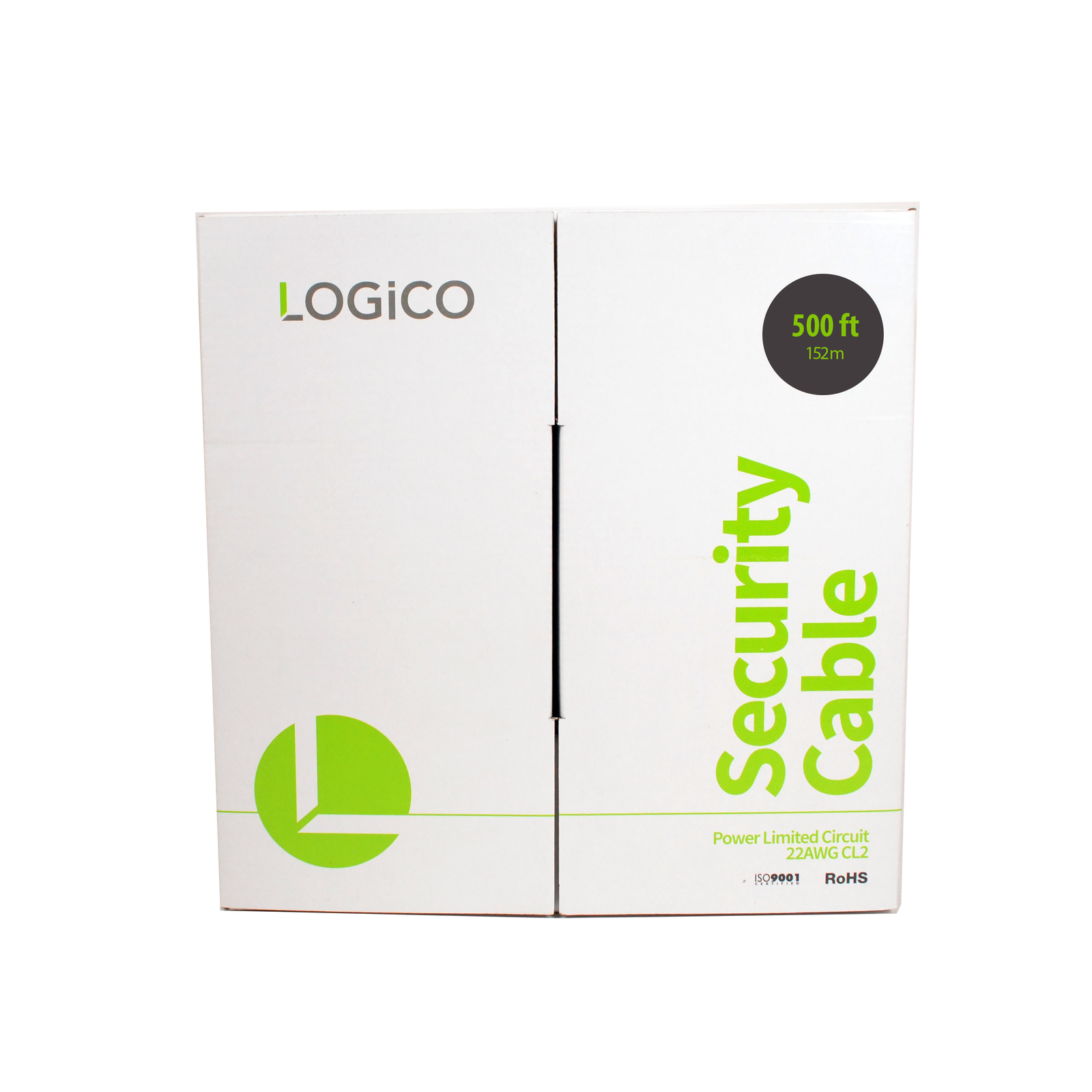 Security Wire Burglar Alarm 22/6 Cable 500FT Stranded Shielded White 500 ft