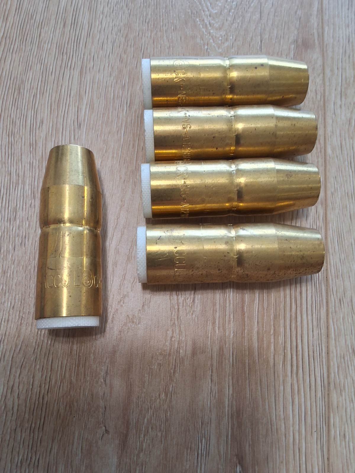 (5) Genuine Bernard ACCULOCK NS-1218B  1/2" Centerfire NozzleS MIG Welding