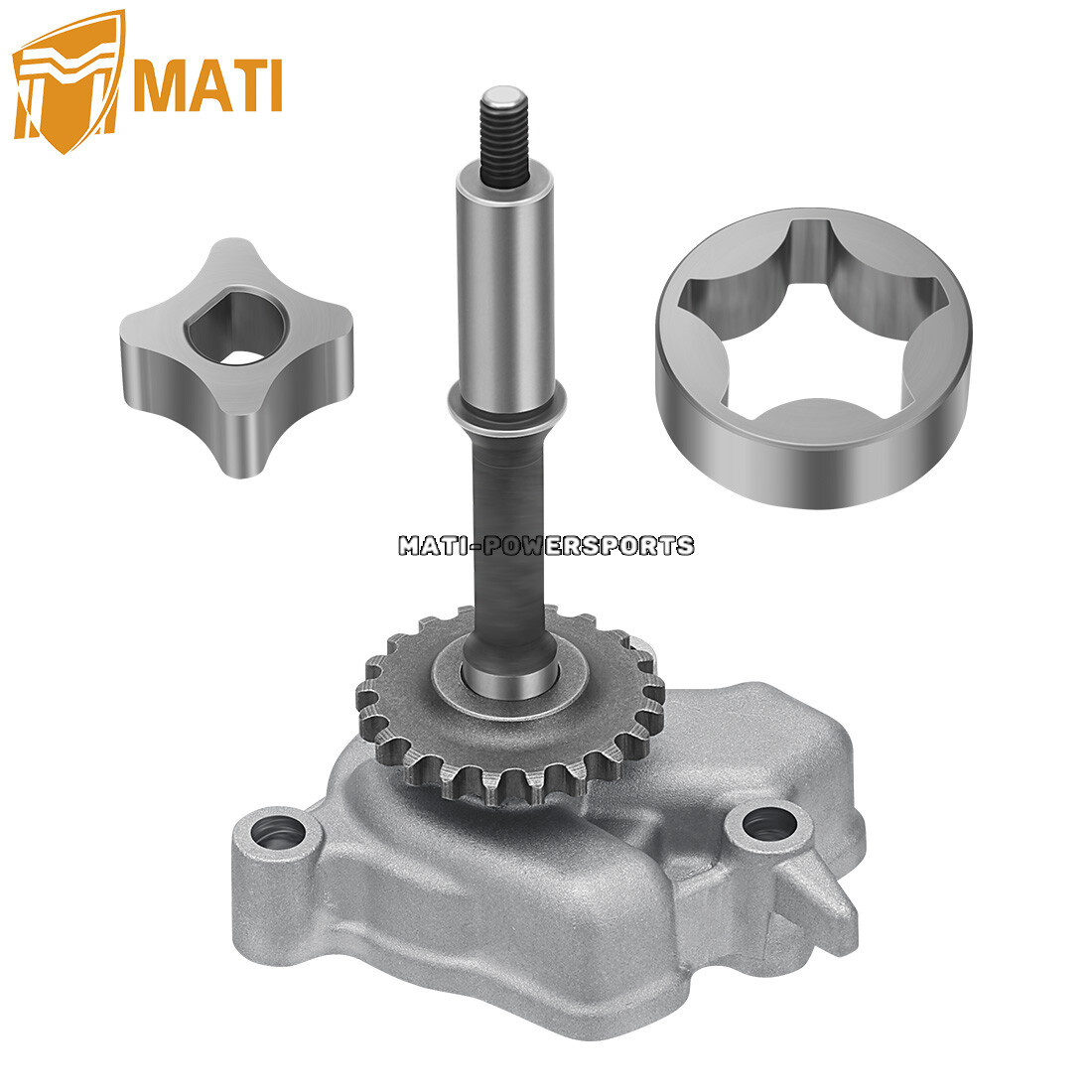 Oil Pump Assembly w/ Inner & Outer Rotor and Shaft for Kawasaki KFX700 2004-2009