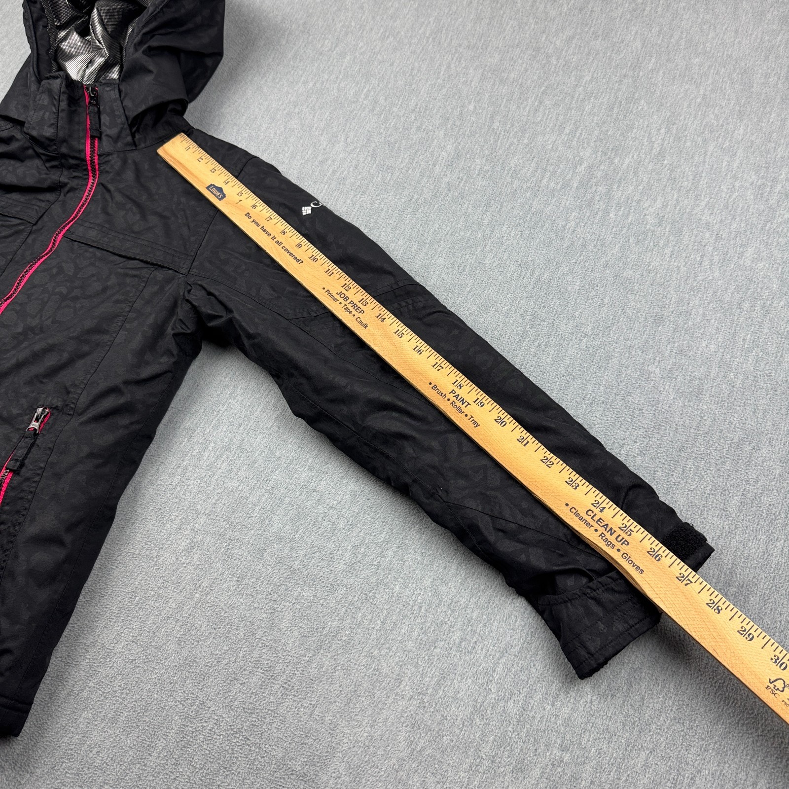 Columbia Jacket Youth Girls 14/16 Black Omni-Tech Titanium Hooded Full Zip Kids