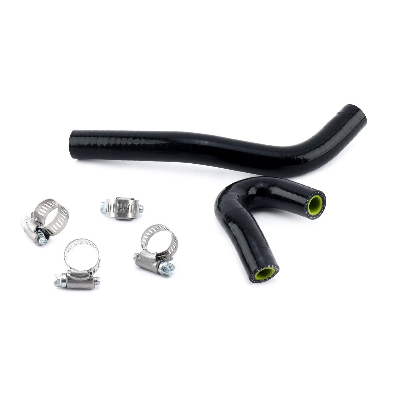 Hybrid Racing Silicone Oil Cooler Hoses Black for 06-11 Honda Civic Si & K20Z3