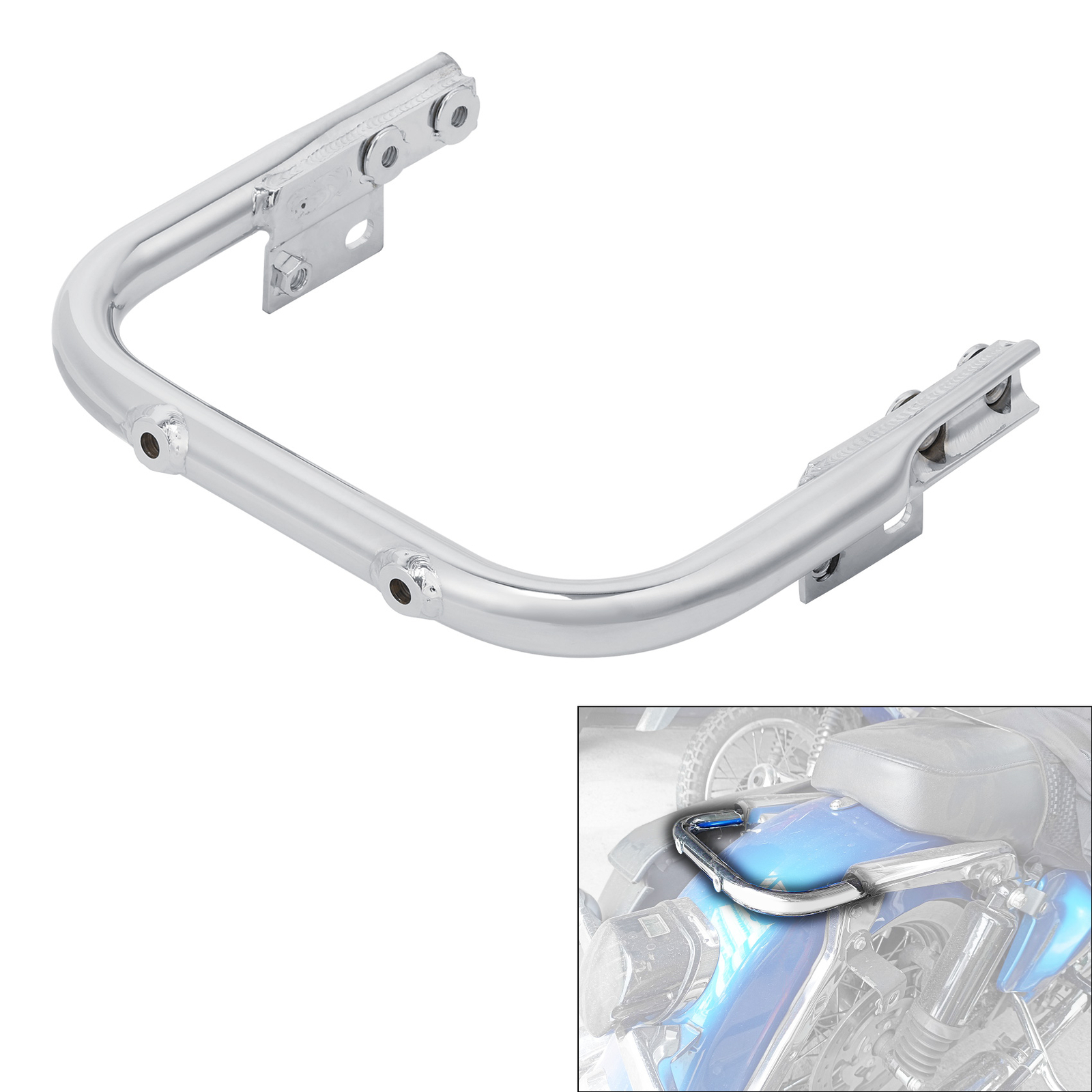 Chrome License Plate Mount Bracket Fit For Harley Touring 1997-2008