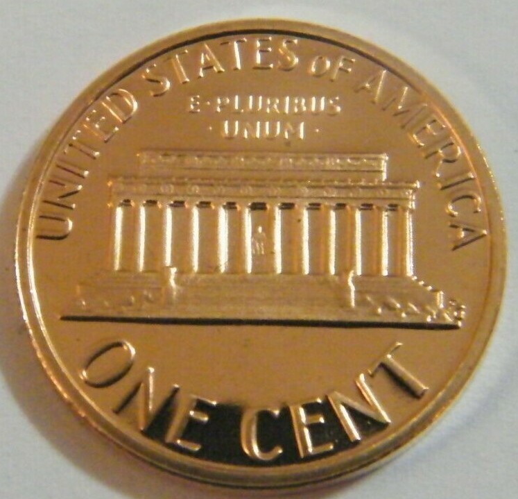 1979 Type 2 Proof Lincoln Memorial Penny US Coin Cents Choice to Gem