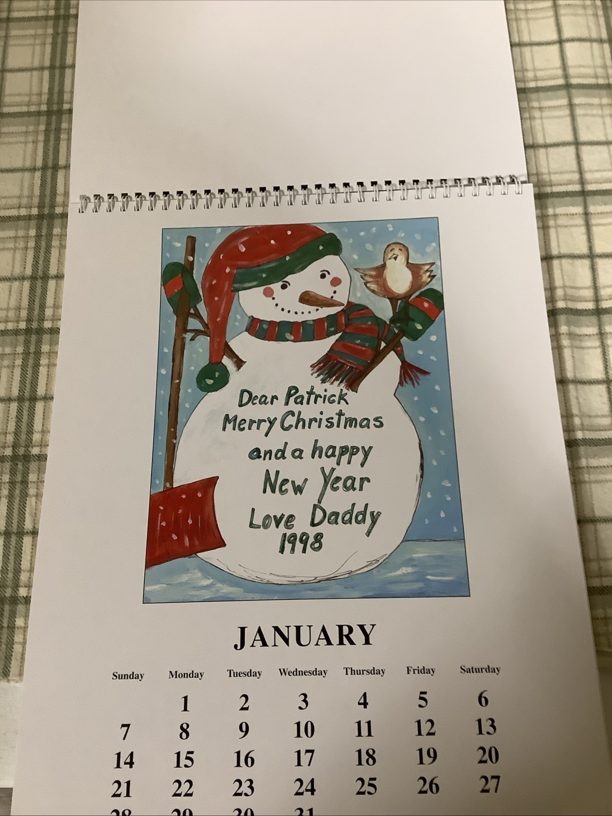 Rare Arnold Schwarzenegger 2007 Holiday Calendar Of His Art W/ Signed Letter