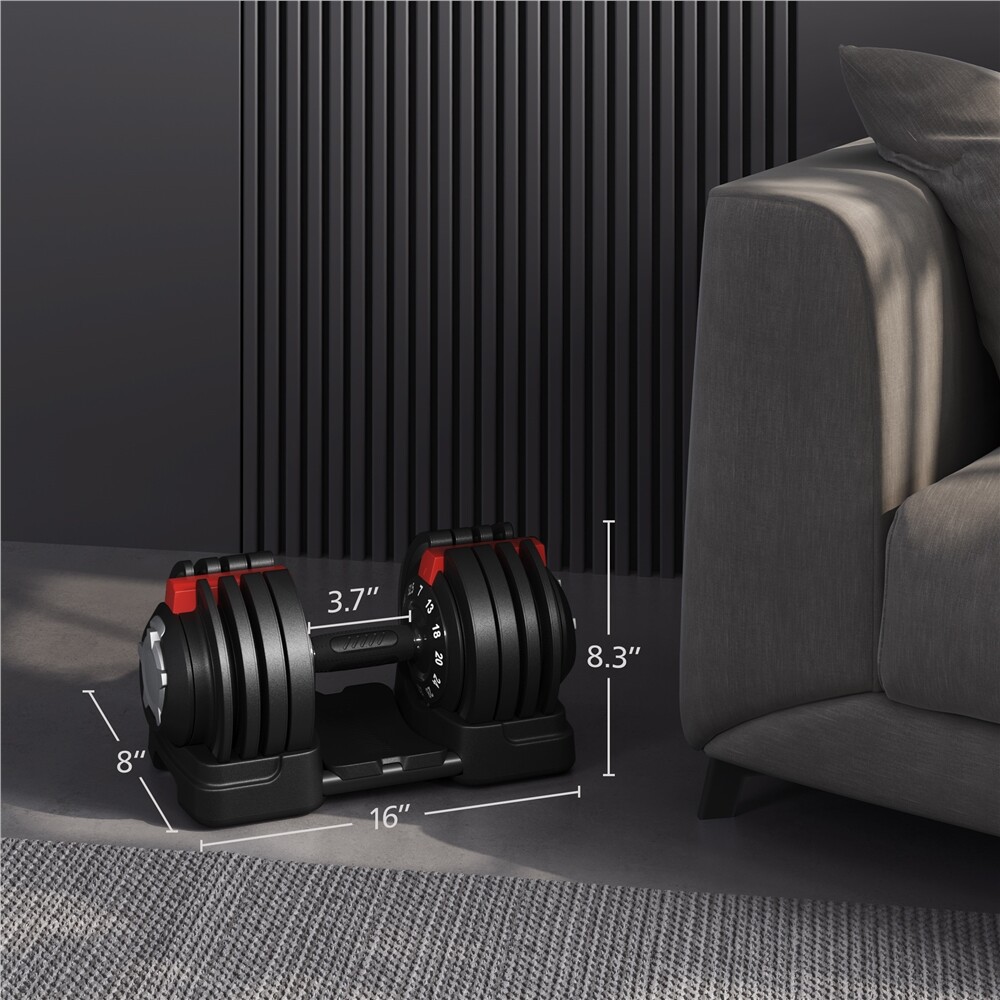 Single/Pair 28lb/40lb/52.5lb/90lb Adjustable Dumbbell Set Weight Dumbbells