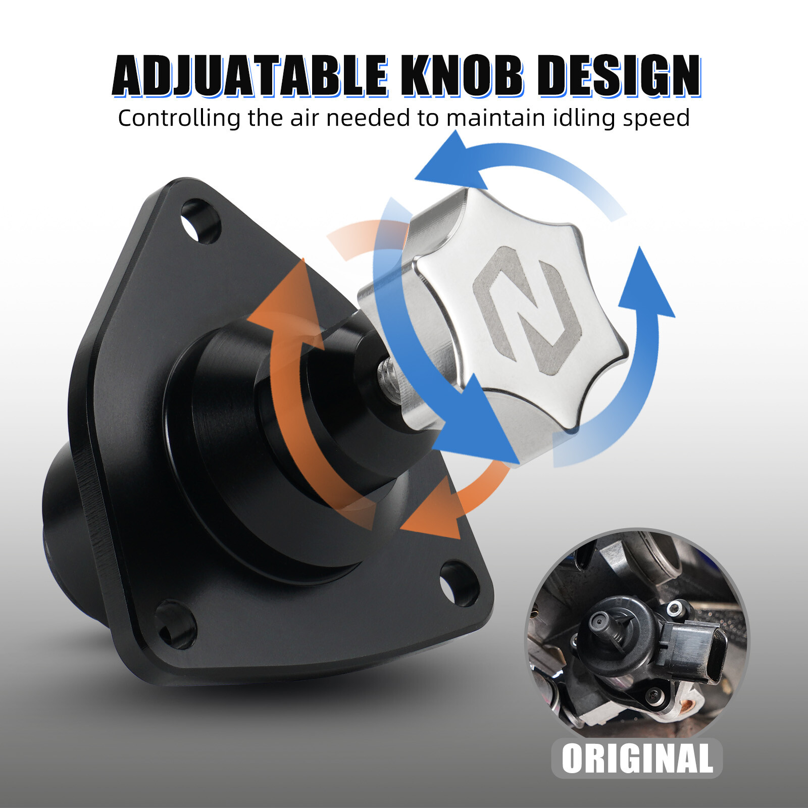 NICECNC Manual Idle Air Control Valve Adjuster For Yamaha YFZ450R 2009-2025