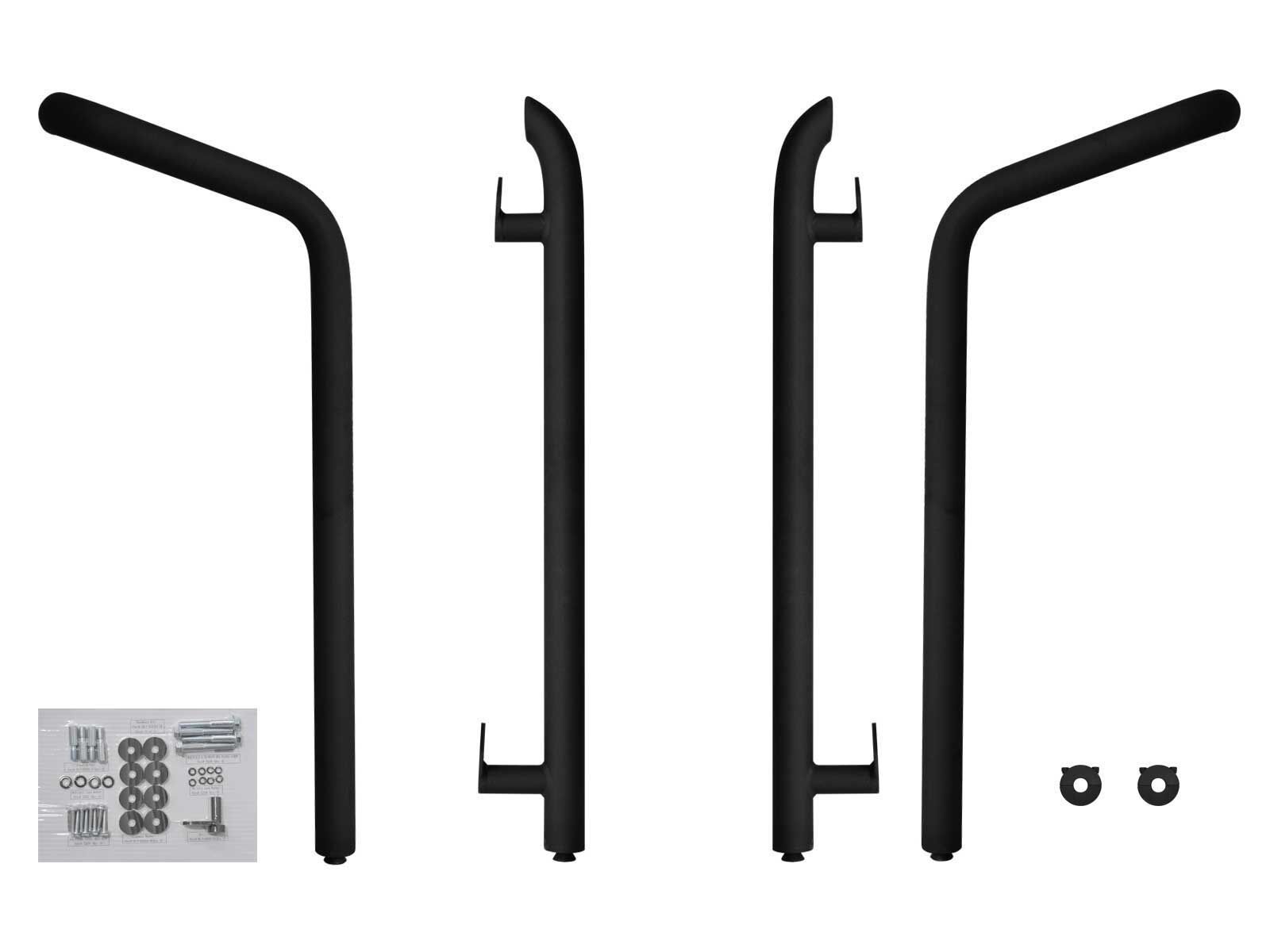 SuperATV Rock Sliding Nerf Bars for Polaris RZR XP 4 1000 (2014+) - Red