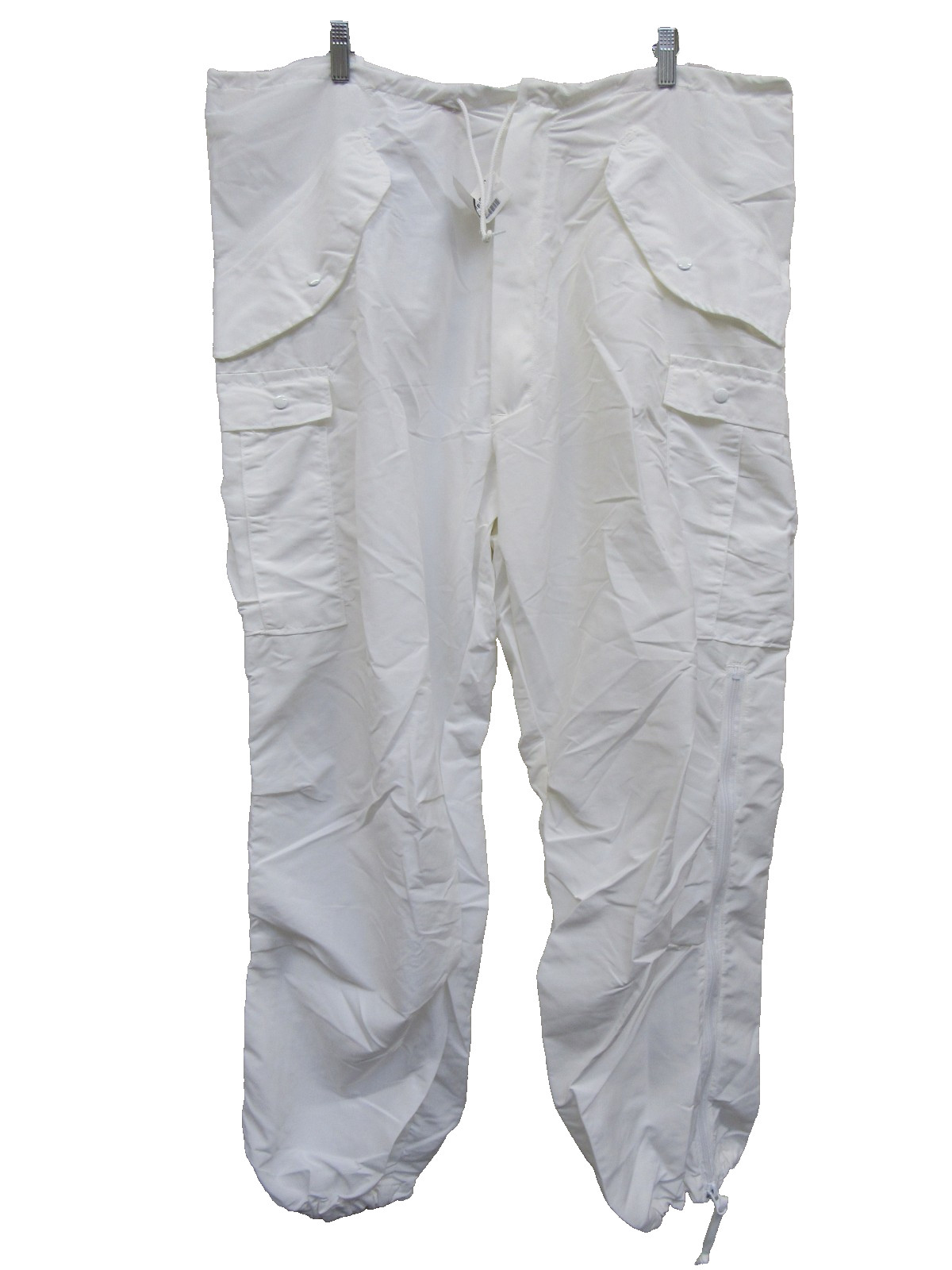 US GI Snow Camo Trousers Pants White Nylon Large Reg Tennier Industries 2018 NOS