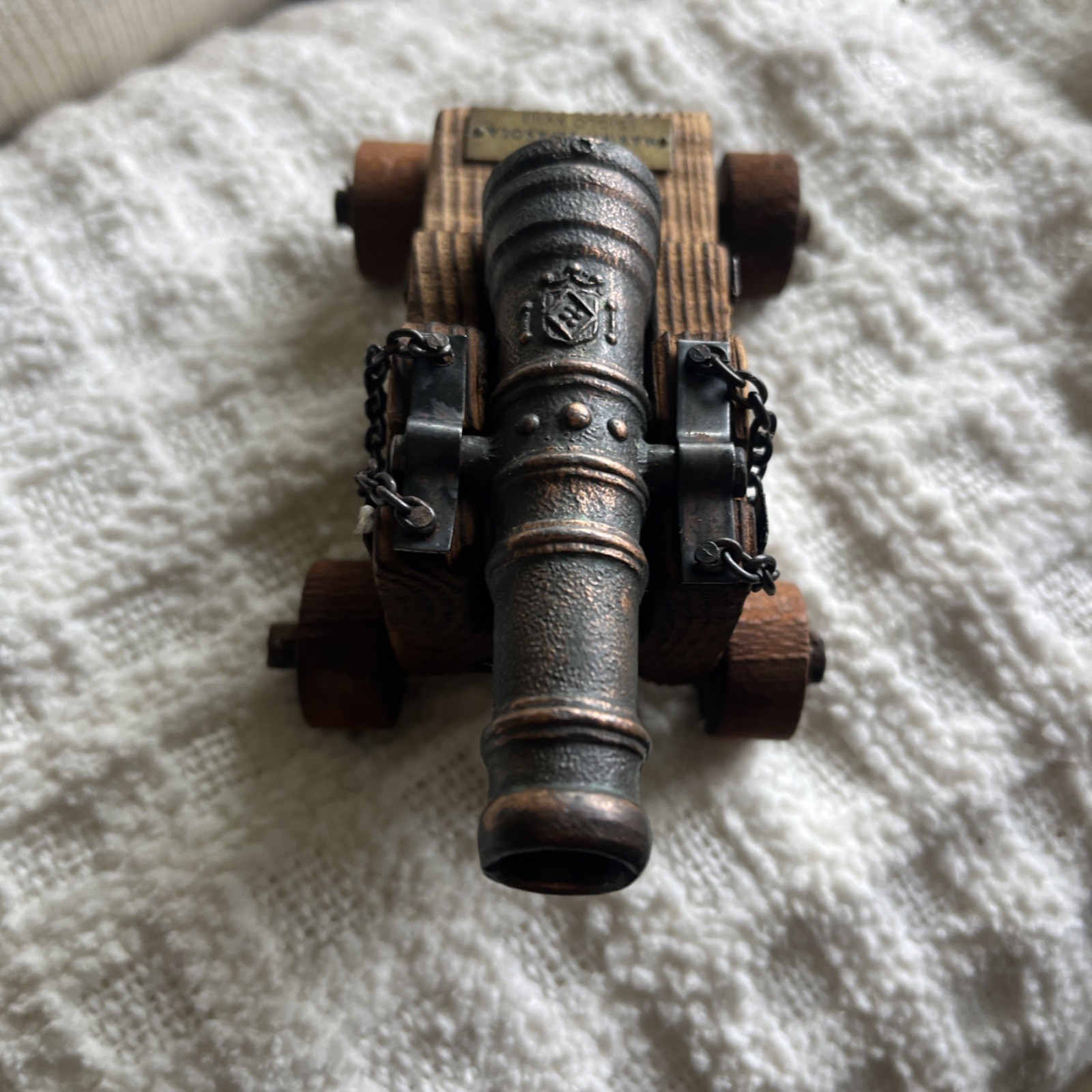 Vintage Model Antique Cannon Replica Canon Marina Espanola Siglo XVIII