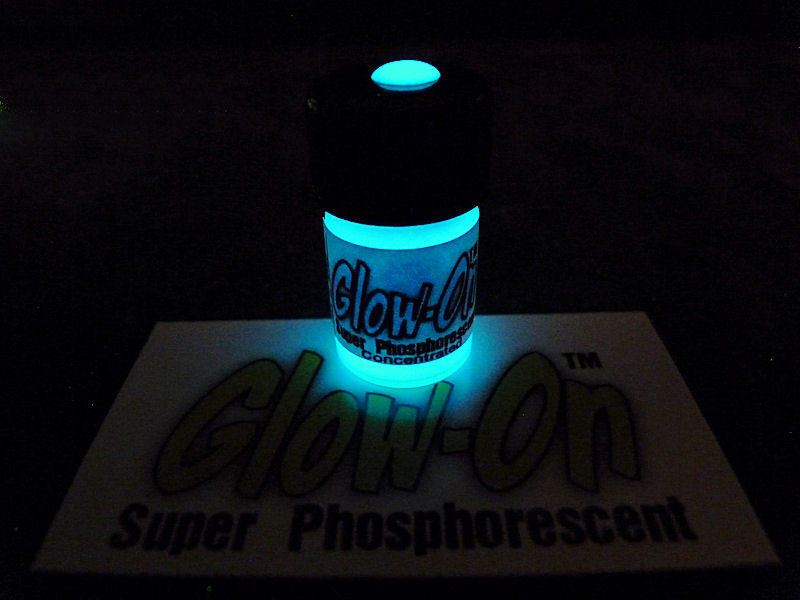 Glow-On BLUE Glow Paint For Gun Sights, Fishing Lures, 2.3 ml Vial, Bright!