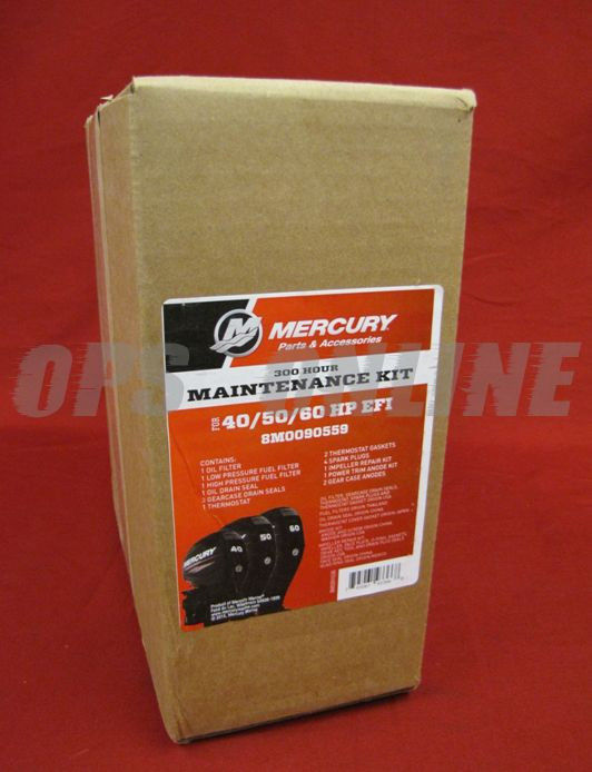 Mercury 300 Hour Maintenance Kit 40 / 50 / 60 HP EFI 4-Stroke BF CT 8M0090559