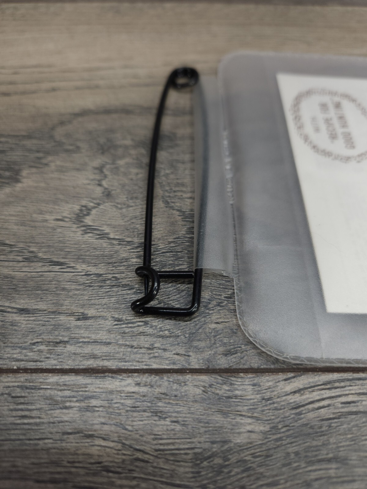 Vintage Ideal Products DuBois Ful Vue Hunting License Holder Clear With Pin