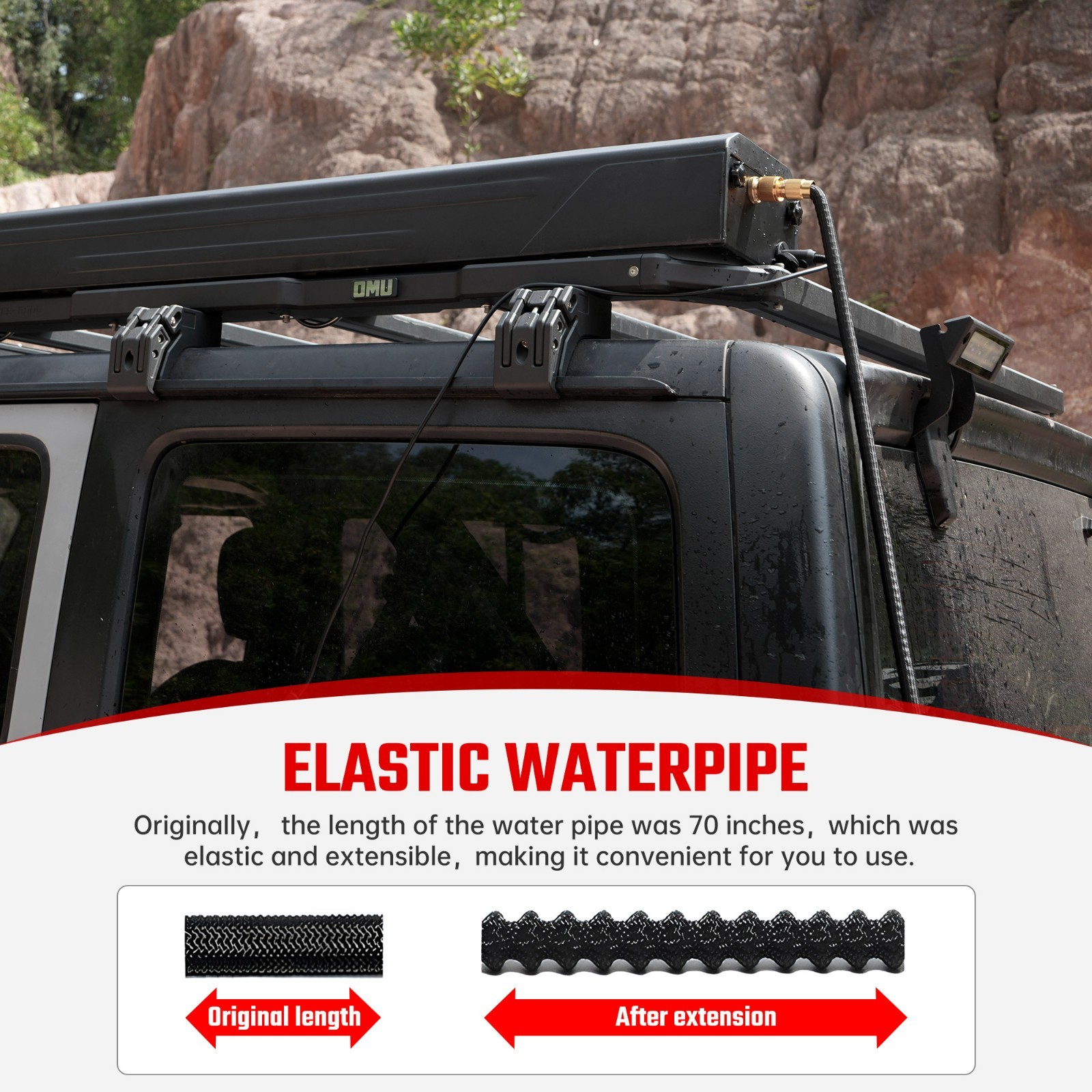 Outdoor supplies water storage tank camping bathing car roof water tank