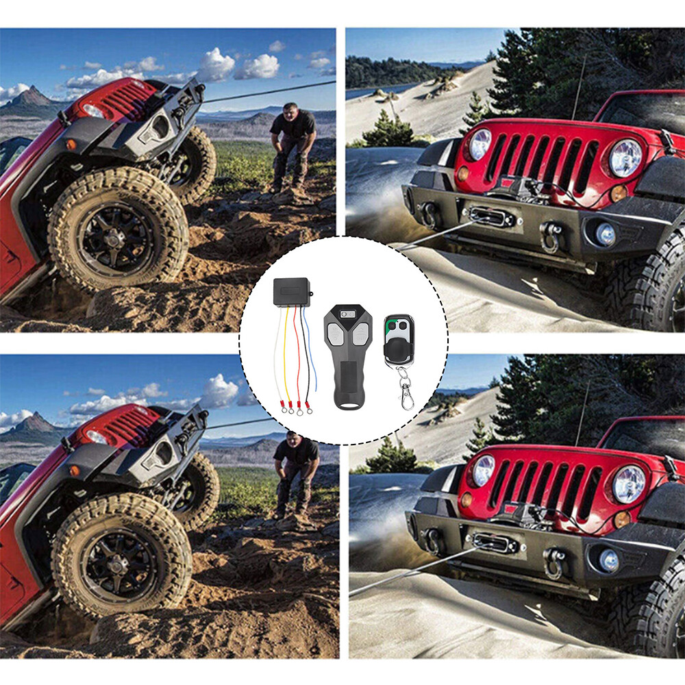 Wireless Winch Remote Control Kit DC12V Switch Handset For Jeep ATV SUV Truck