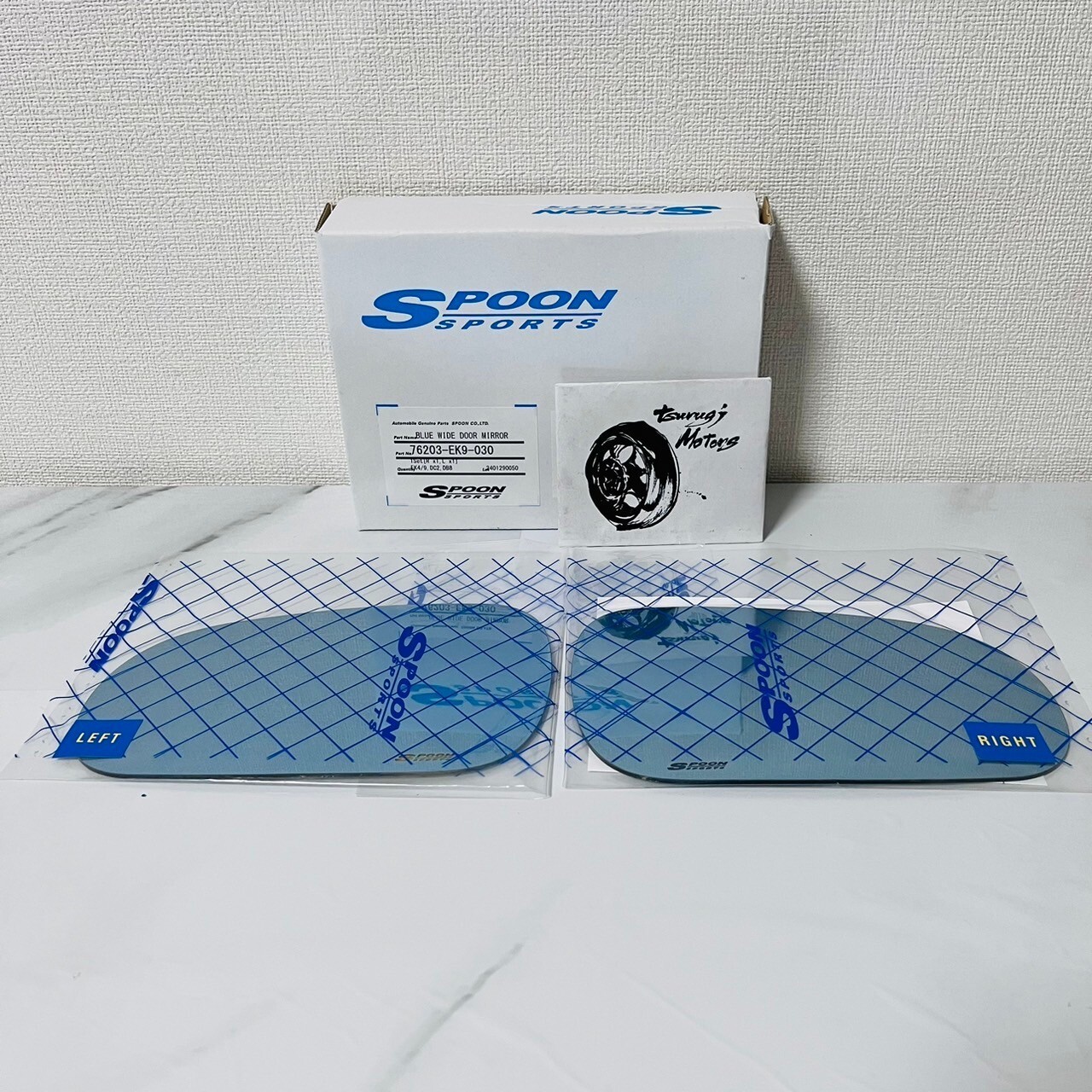 Spoon OEM BLUE WID DOOR MIRROR HONDA CIVIC INTEGRA EK4 EK9 DC2 DB8 76203-EK9-030