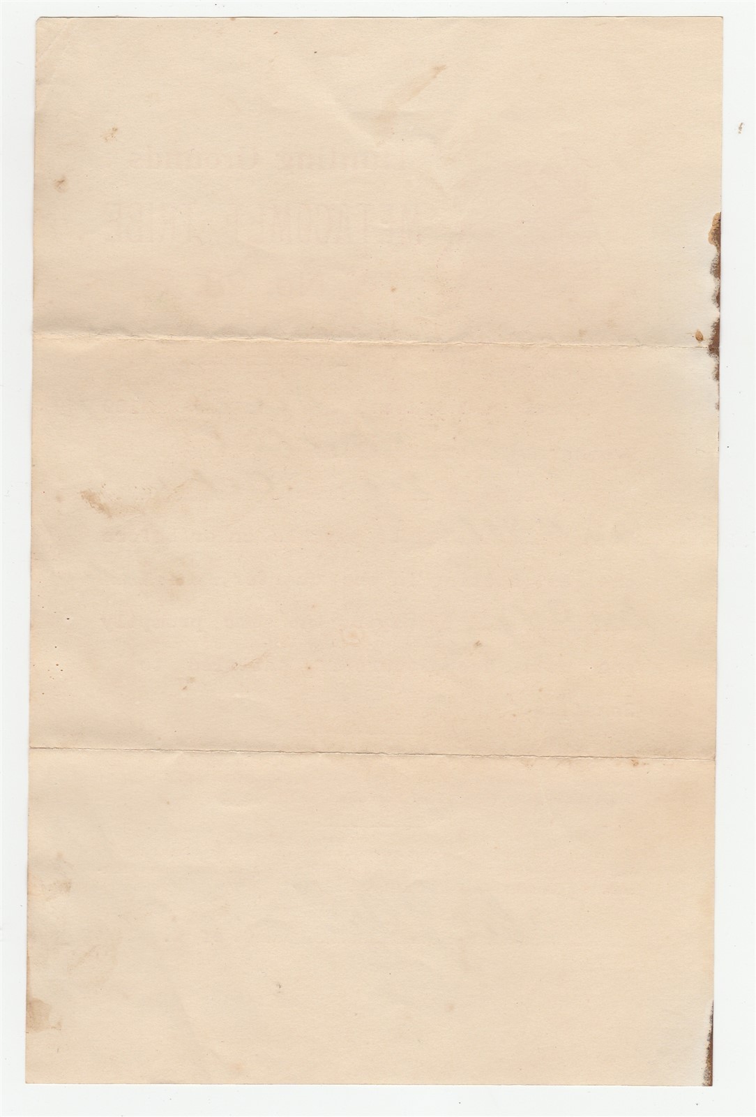 1897 Order of Red Men, Metacomet Tribe Westfield MA, dues notice