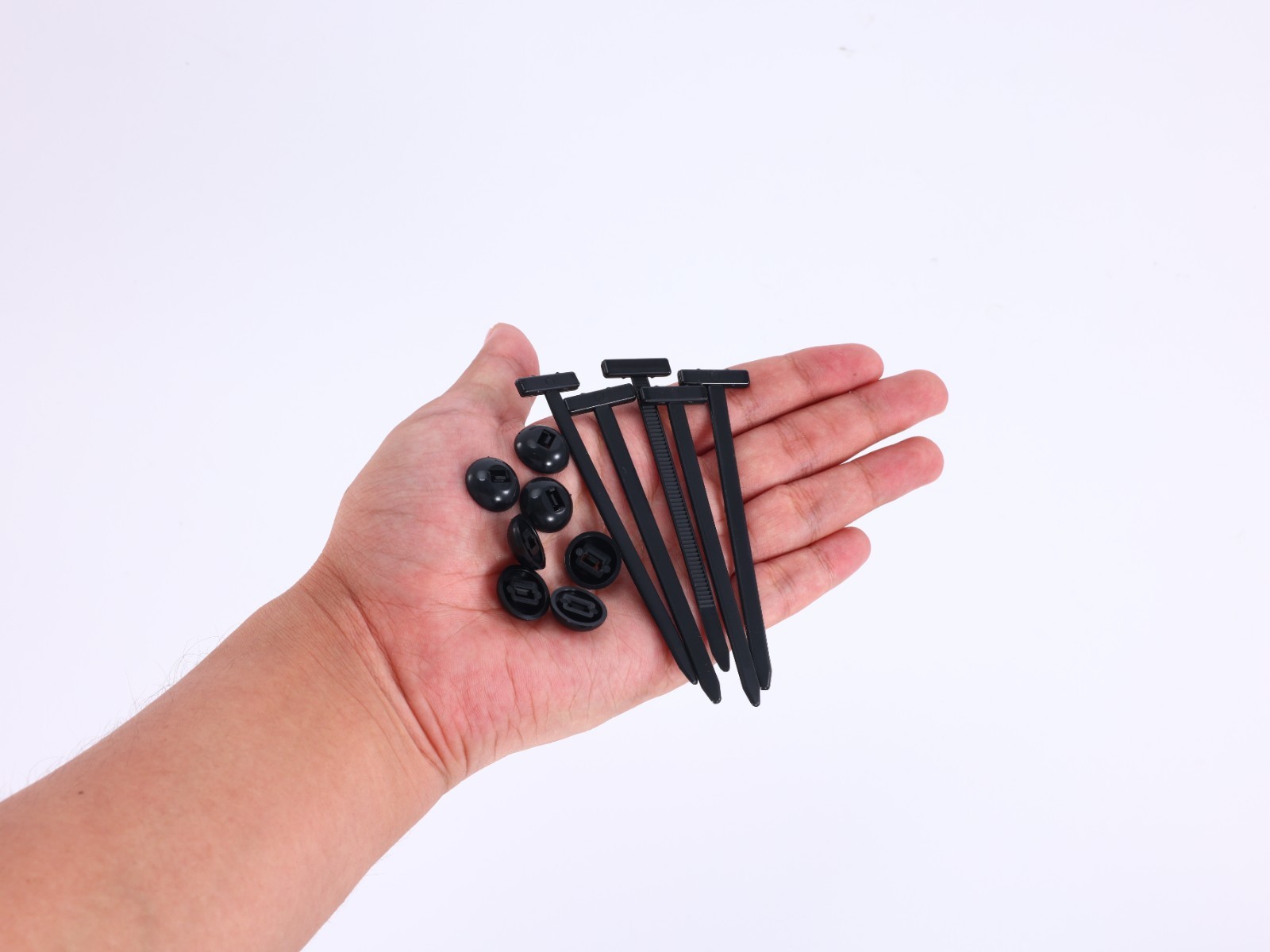 100PCS Nylon Universal Cable Heavy Duty Tie Buckle Self Locking Zip Ties Holder