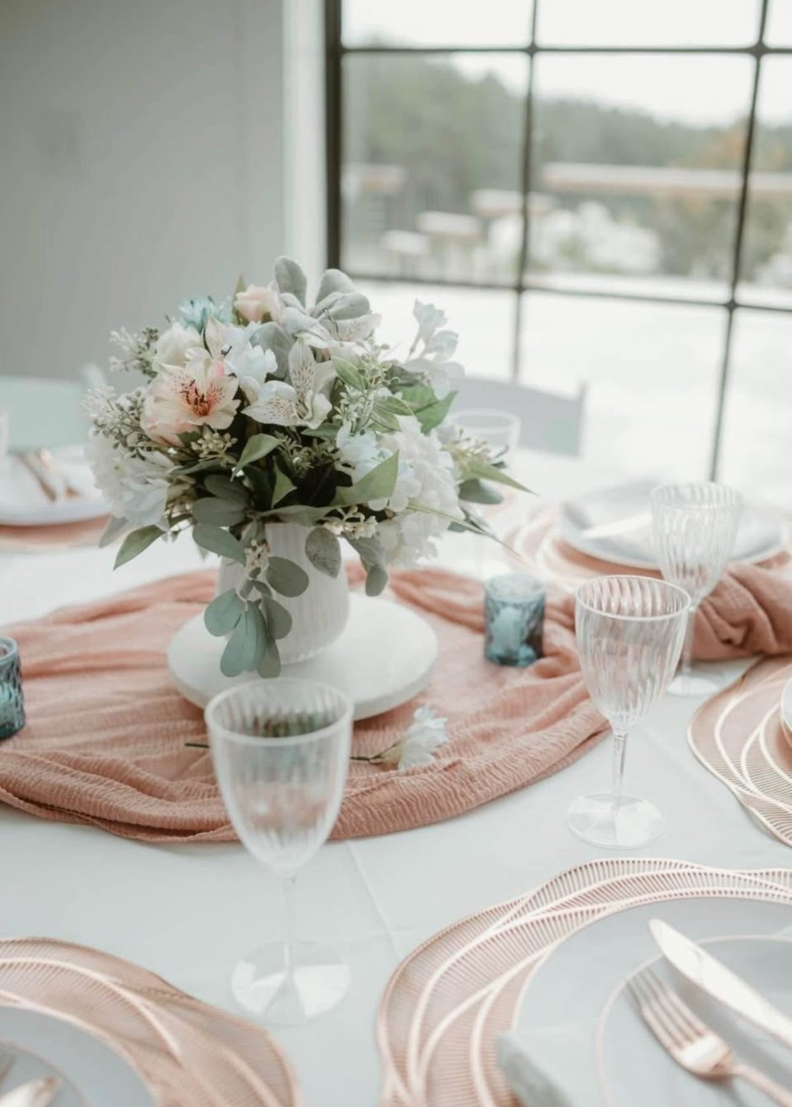 Silk Wedding floral suite from florist