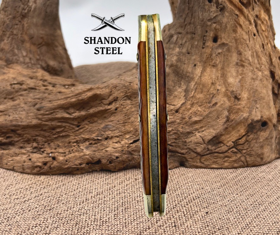 Boker Tree Brand 2 Blade Serpentine Jack Pocketknife w/ Red Bone Handles (35)