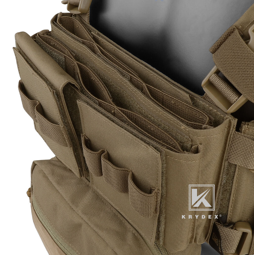 KRYDEX MK3 MK4 Micro Fight Chassis Chest Rig Modular Carrier Pouch Coyote Brown