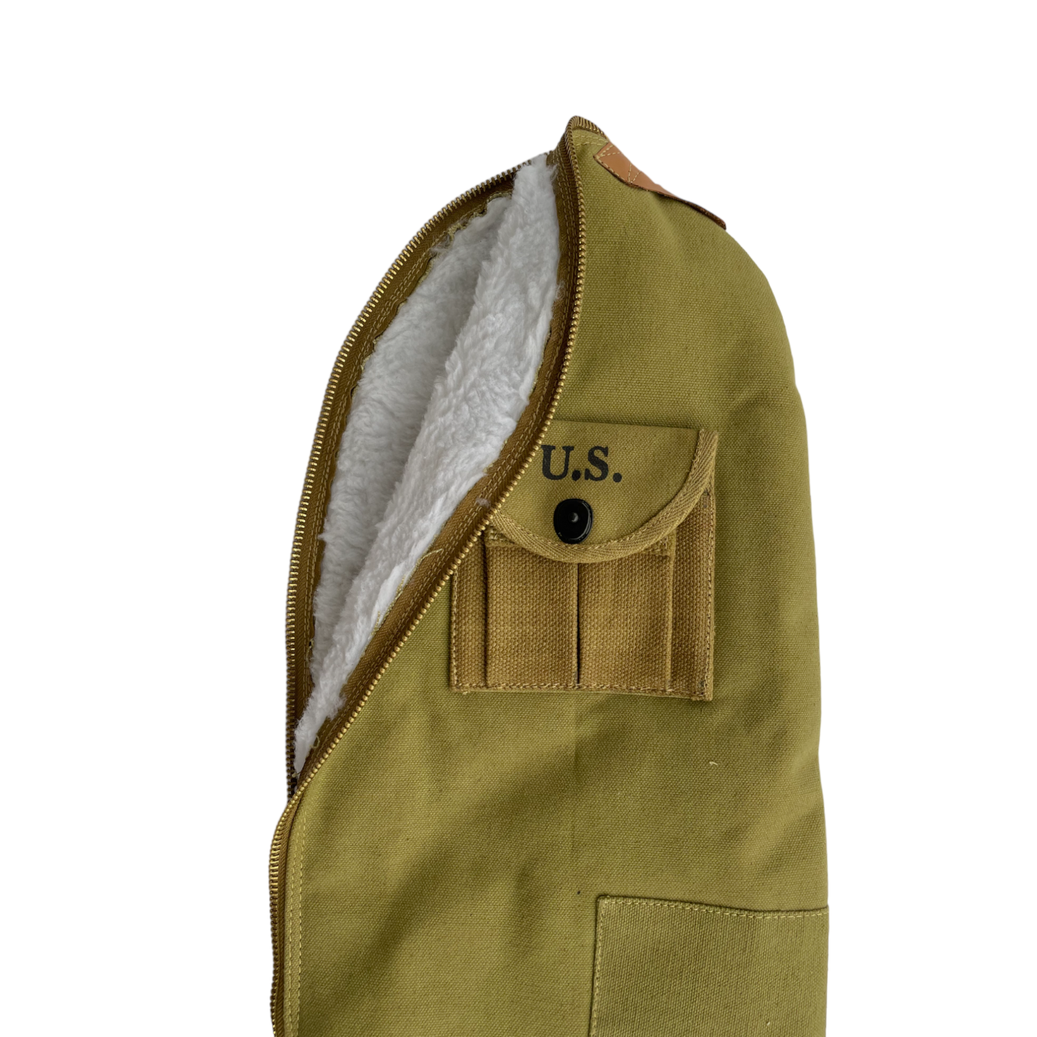 WW2 M1 CARBINE FLEECE LINED CANVAS CASE WITH CARRY STRAP Marked
