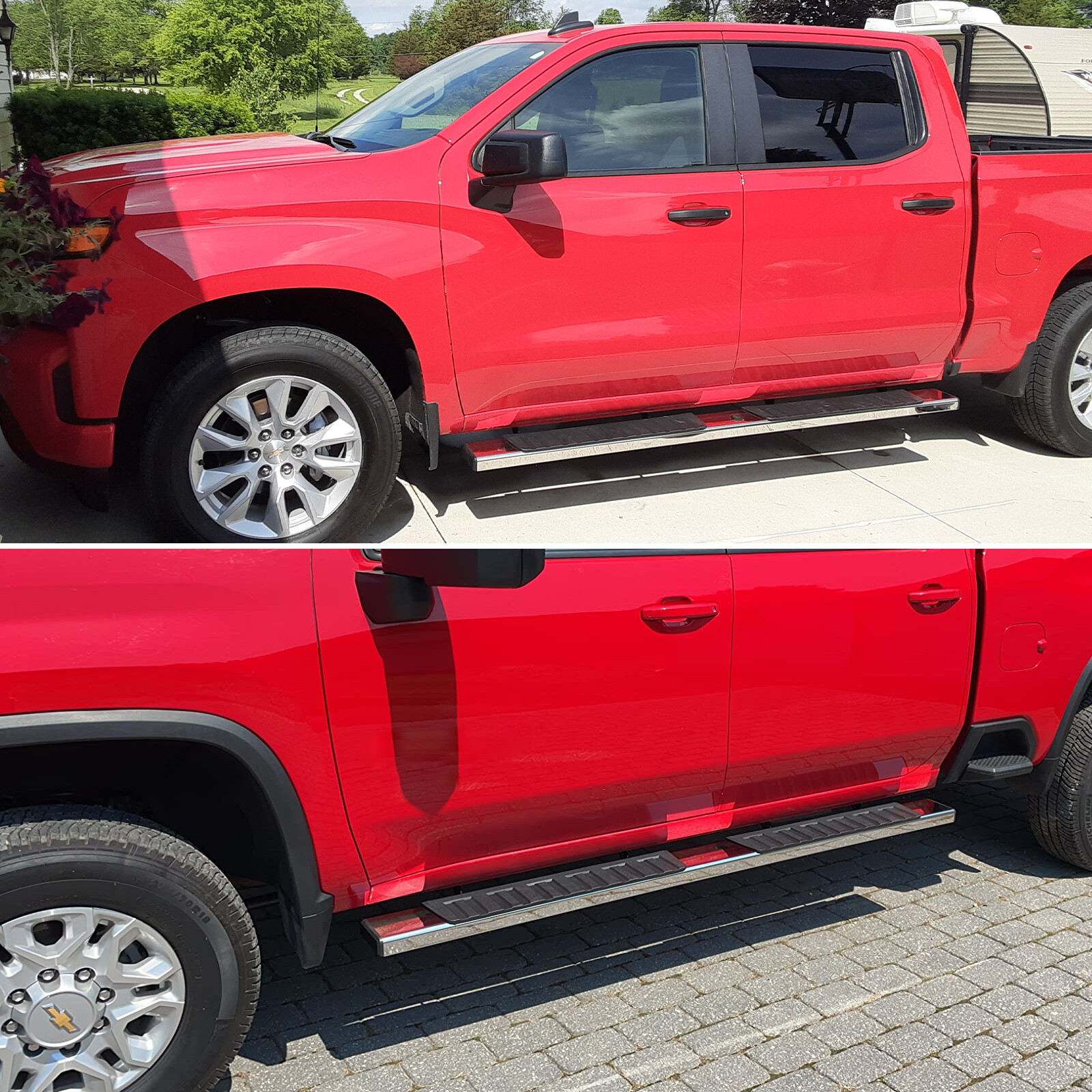 For 07-18 SILVERADO/SIERRA 1500 DOUBLE CAB 6" Running Board Side Step Nerf Bar H