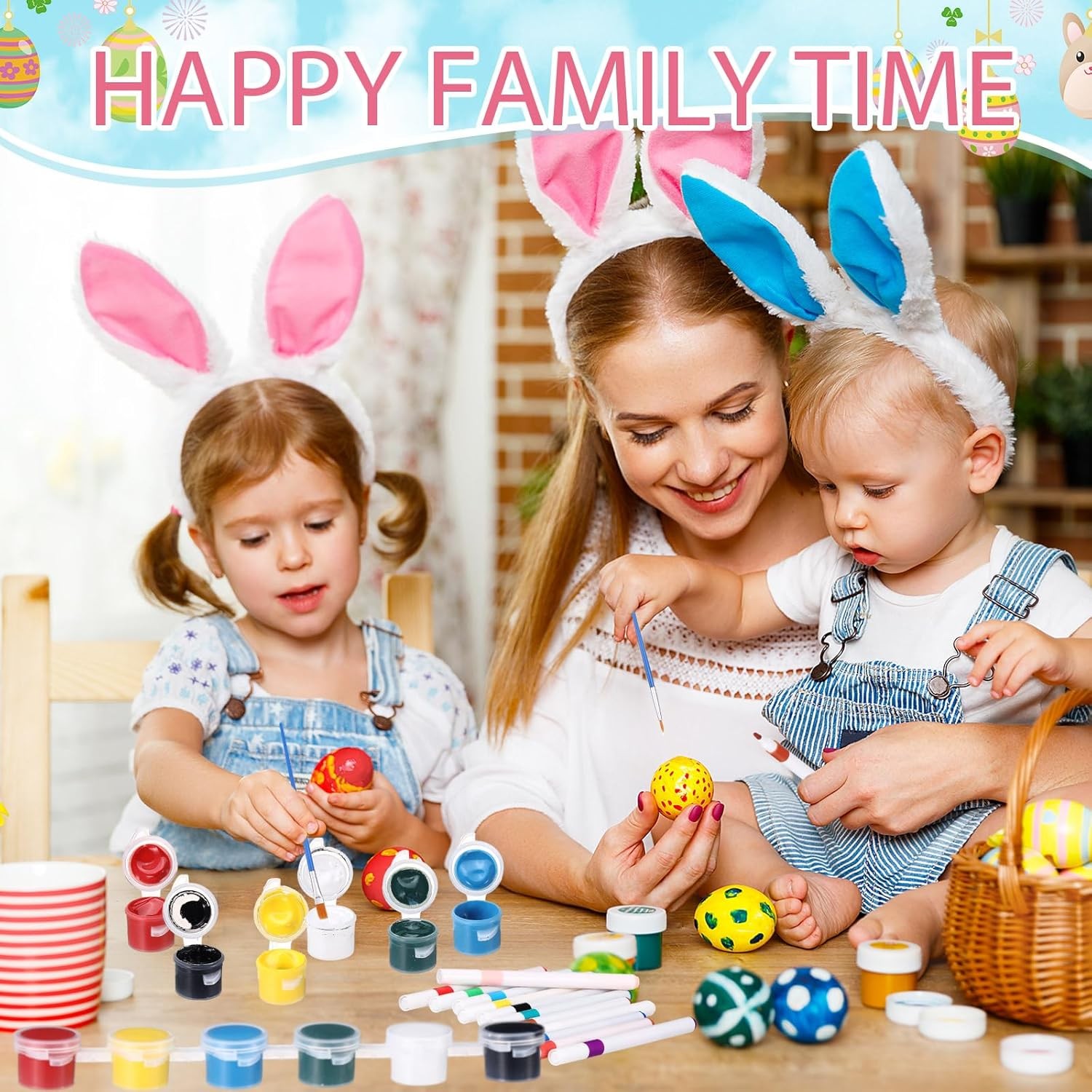 Halloscume 12 Set Paper Mache Easter Eggs Painting Kit 3 Inch Paint Your Own Egg