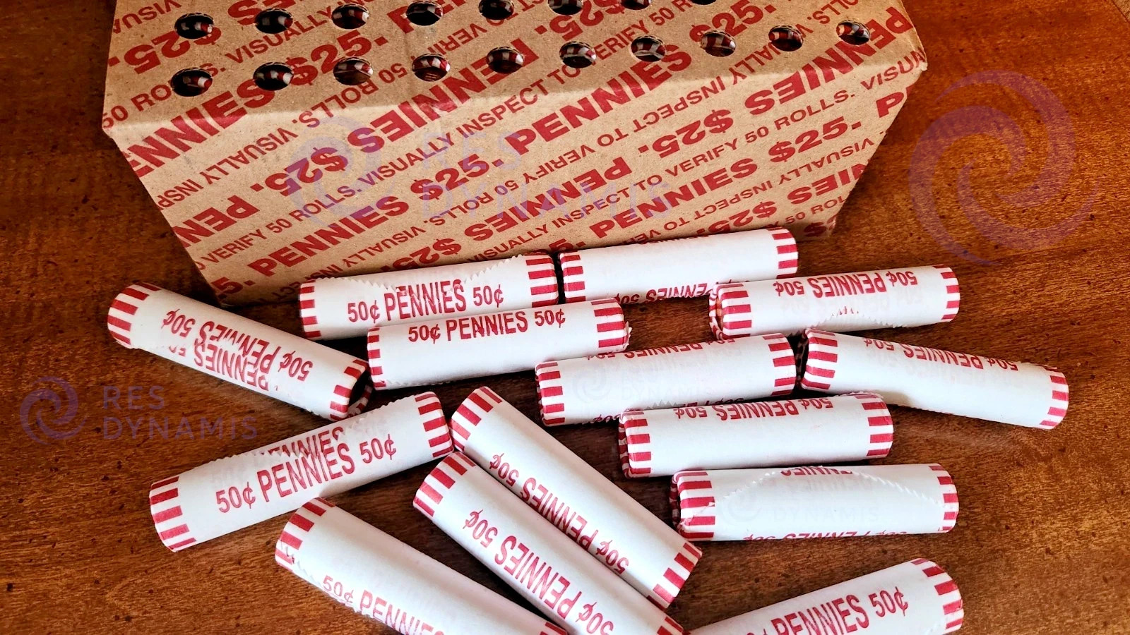 🔥 BANK SEALED Penny Rolls – 6 Full Rolls (300 Pennies) UNSEARCHED Bank Find‼️