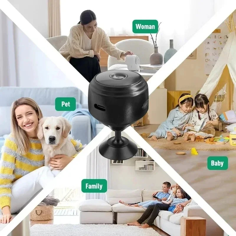 Mini Wireless Record Camera WiFi IP Home Security DVR Night Vision HD USB 1080P